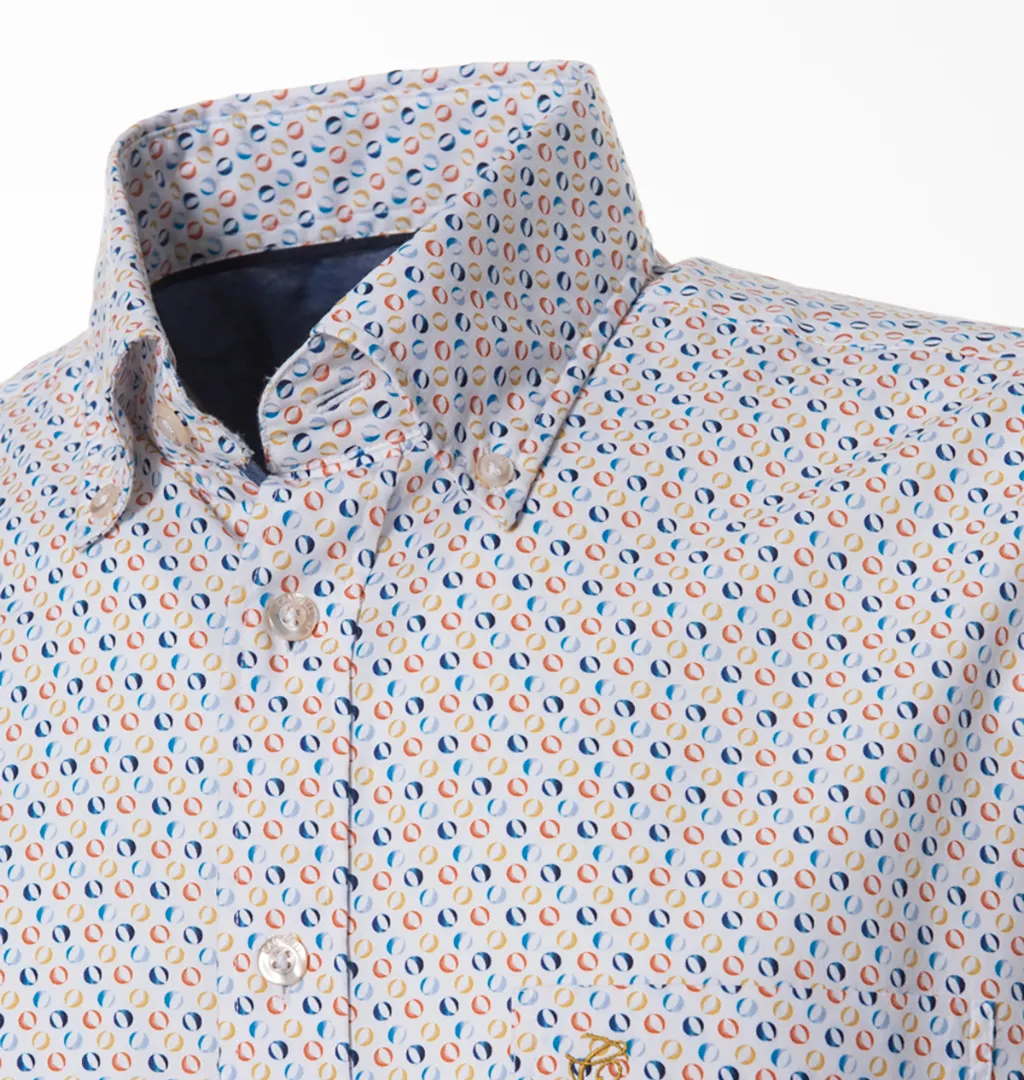 Campbell Casual Overhemd KM Terra print 064466-003-L