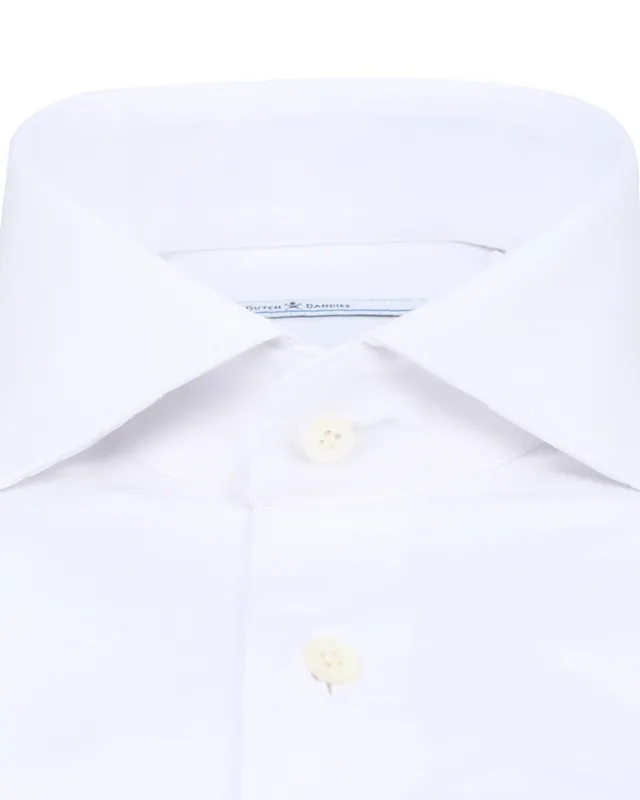 Dutch Dandies Overhemd LM Wit uni 064475-001