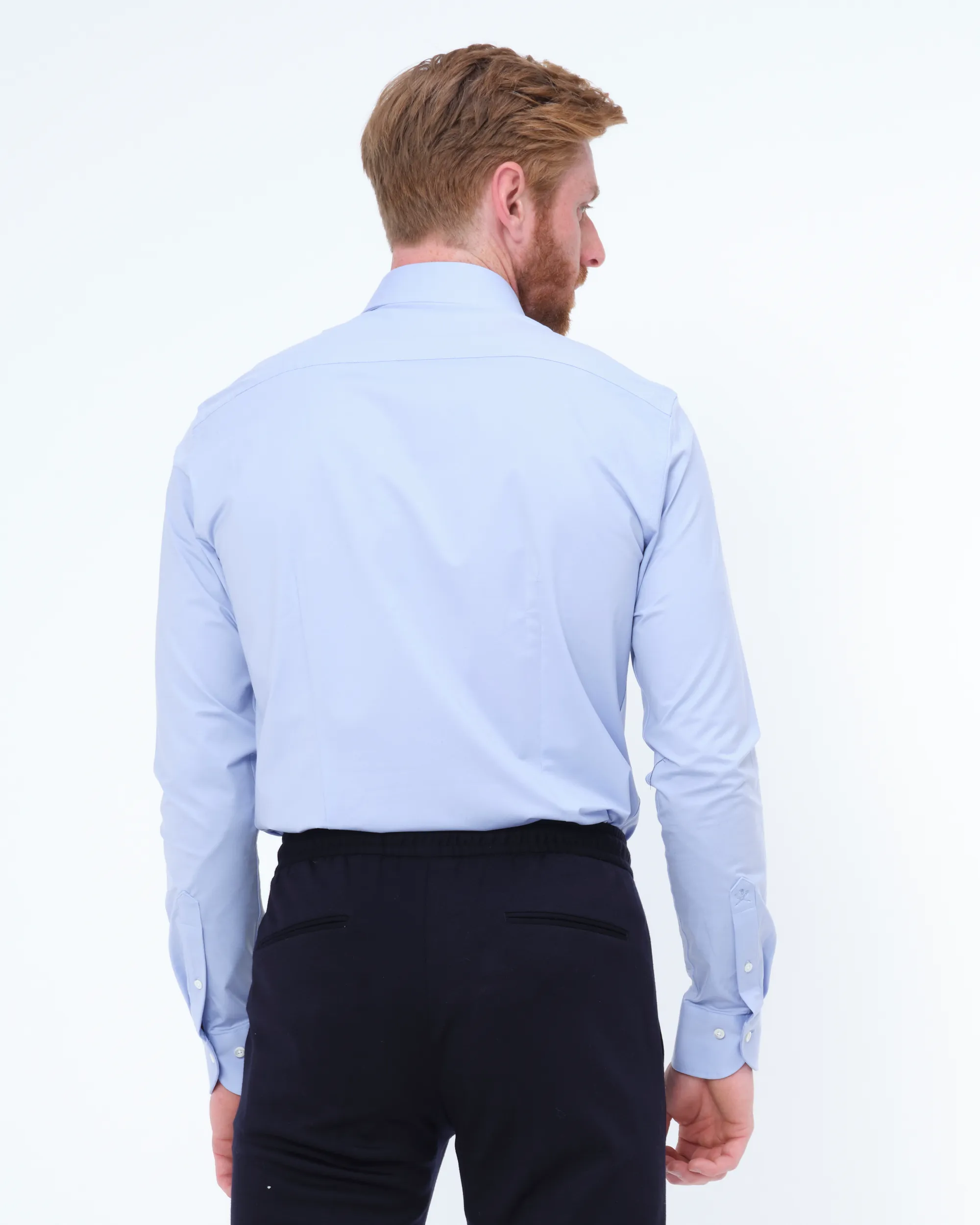 Dutch Dandies Overhemd LM Lichtblauw uni 064475-005