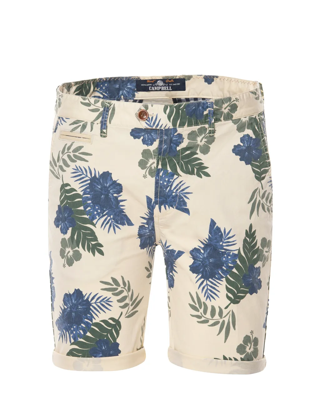 Campbell Short Off white print 064505-001