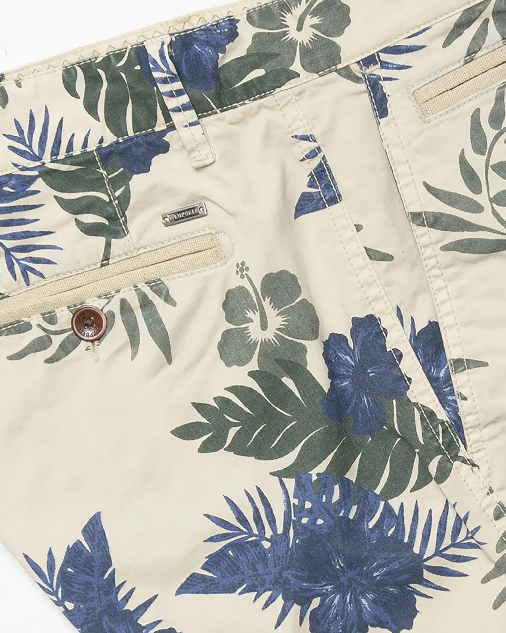 Campbell Short Off white print 064505-001