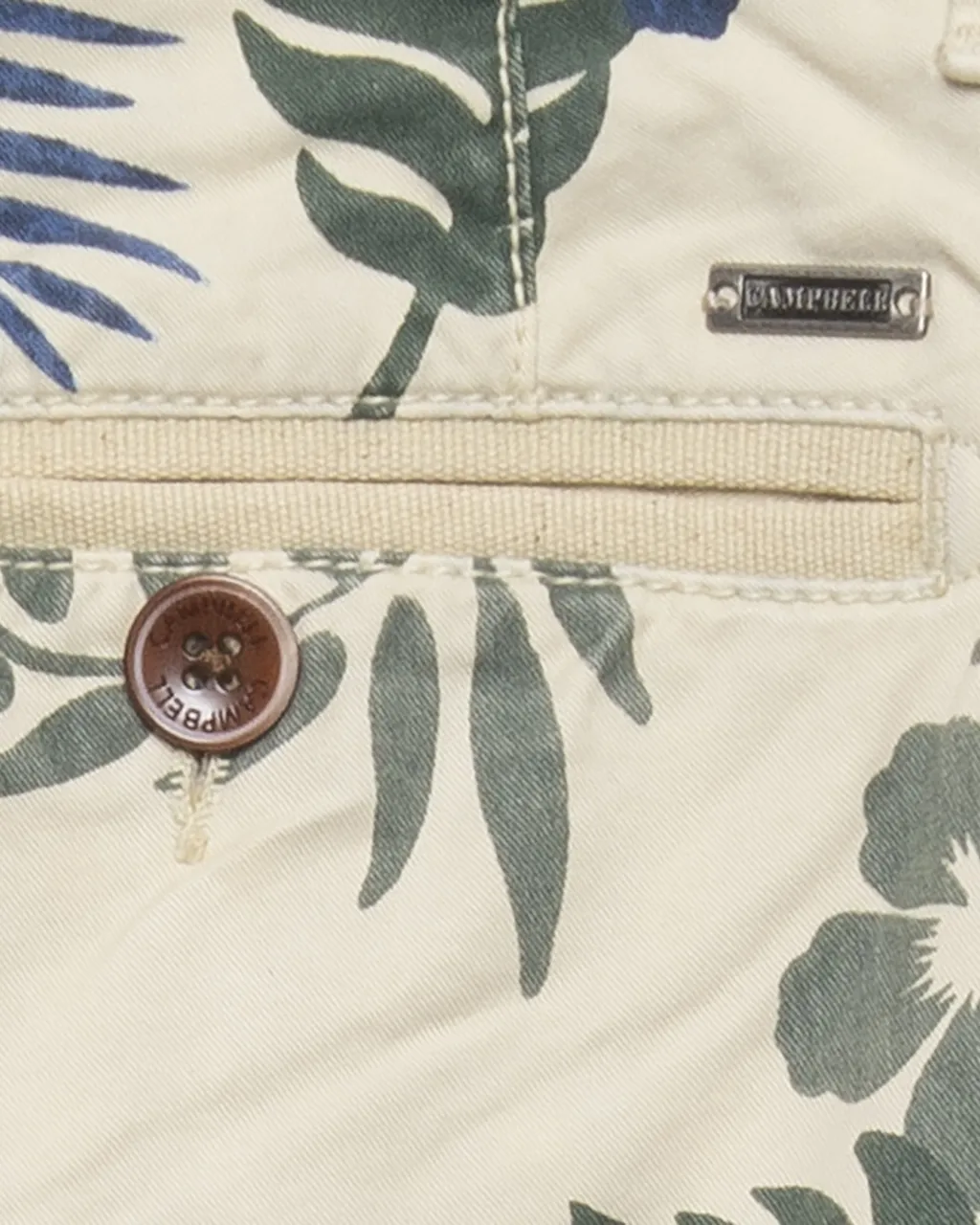 Campbell Short Off white print 064505-001