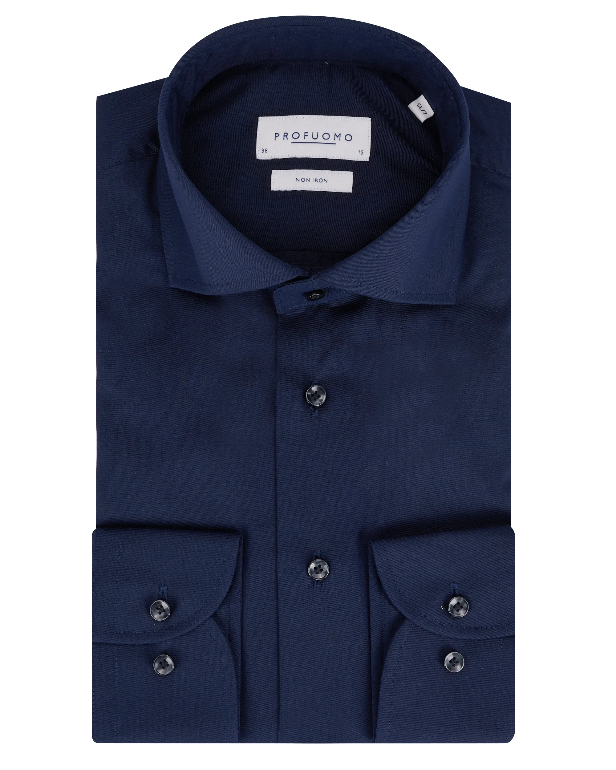 Profuomo Slim fit Overhemd Extra LM Blauw 064526-001-39