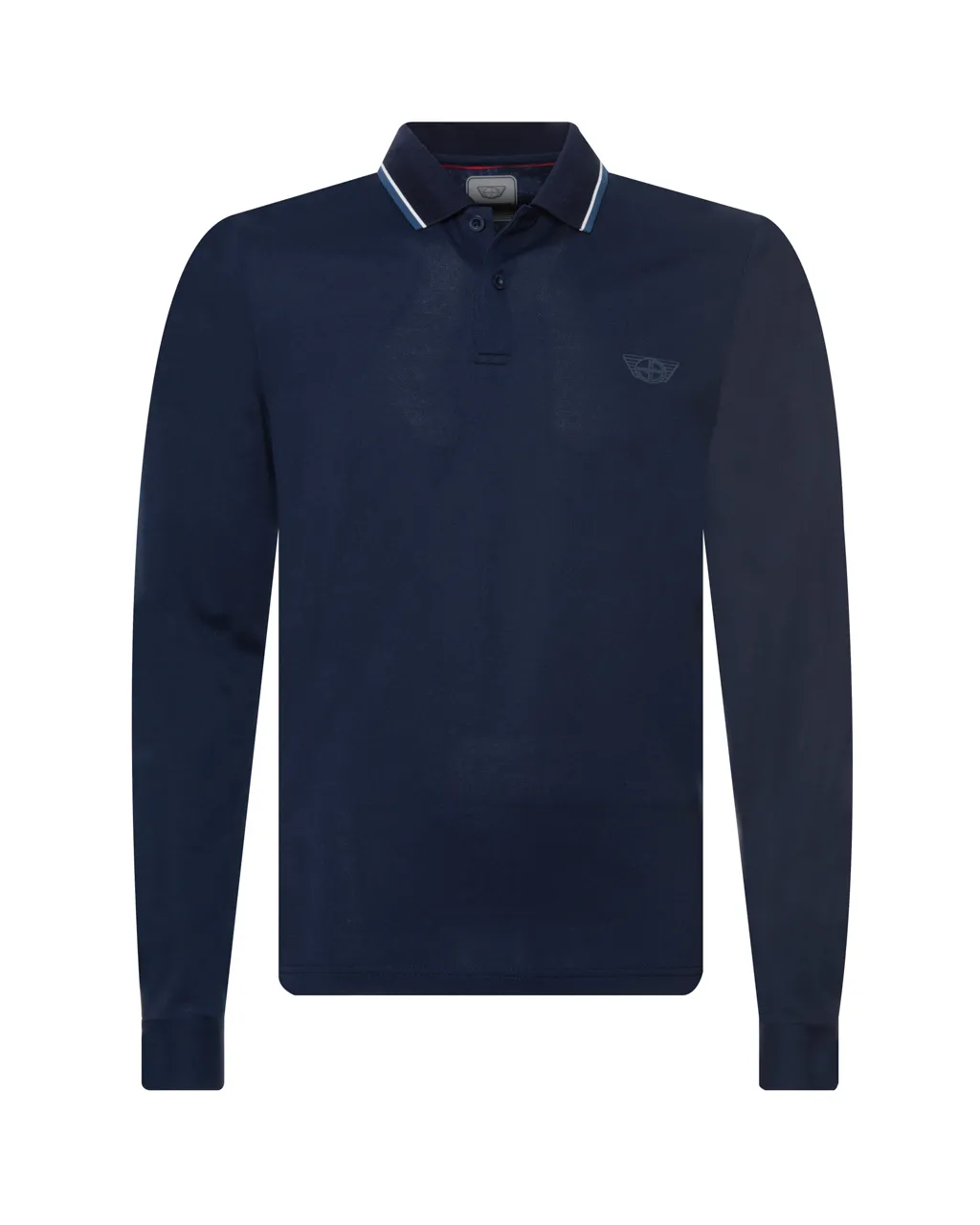 Donkervoort polo LM zip Donkerblauw uni 067758-001-L