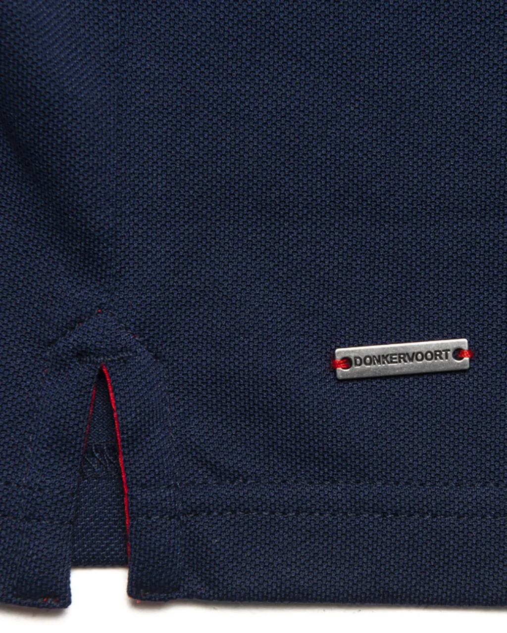 Donkervoort polo LM zip Donkerblauw uni 067758-001-L