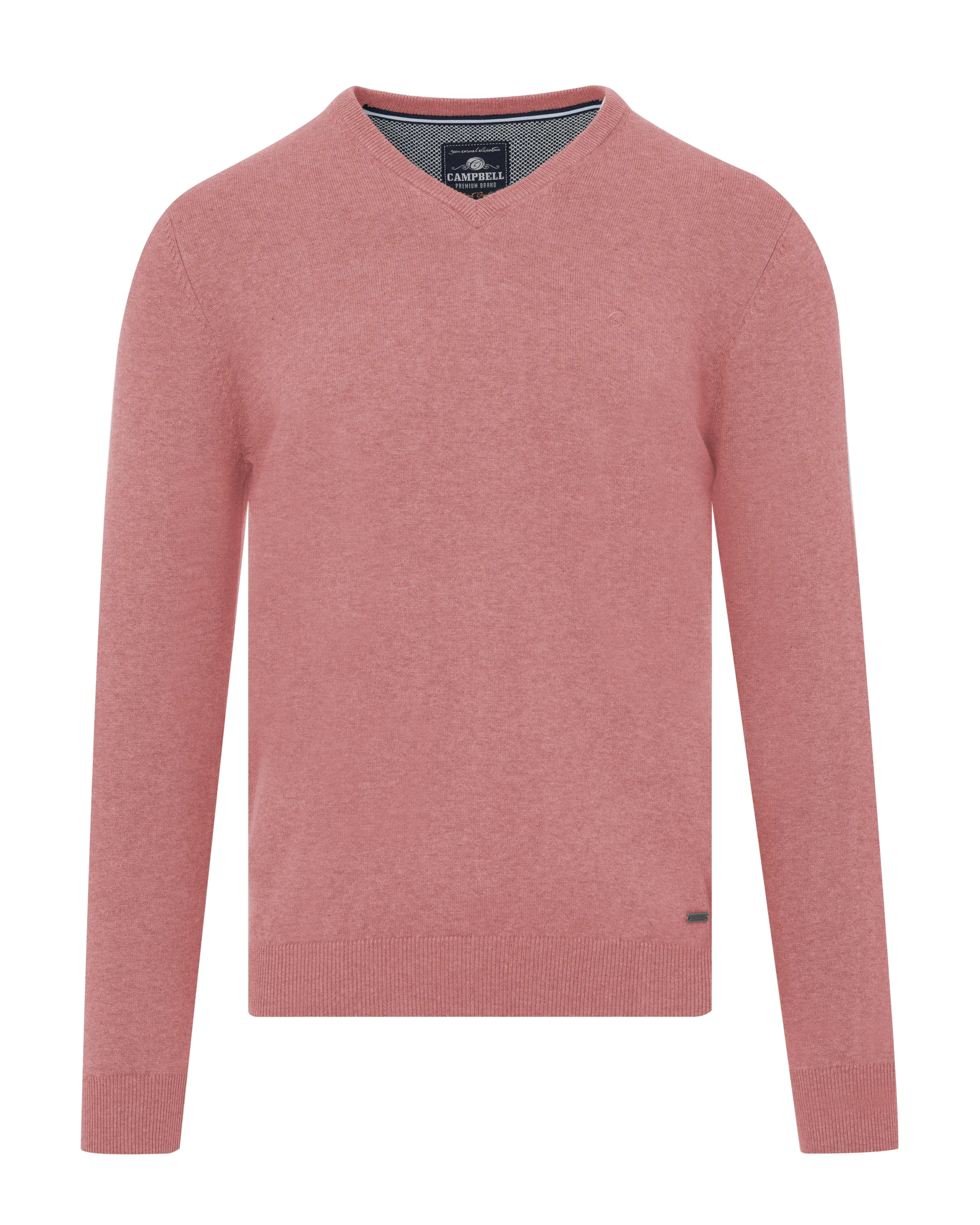 Campbell London Trui v-hals  Donker roze uni 067833-009-L