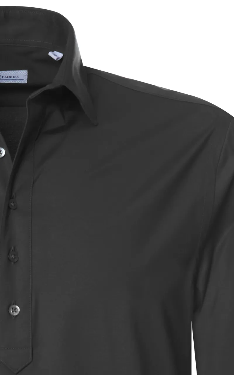 Dutch Dandies Popover Polo LM Donkergrijs uni 067875-002-37