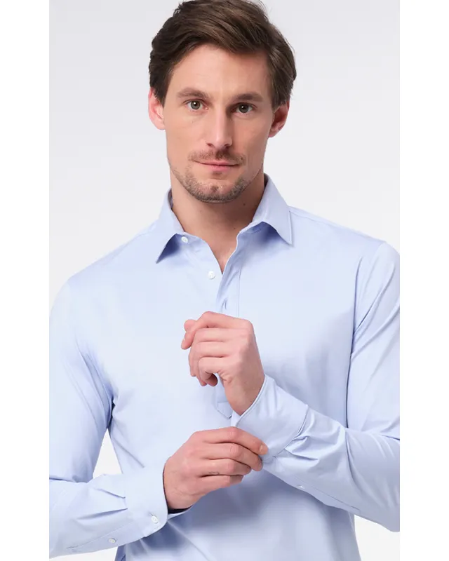 Dutch Dandies Popover Polo LM Lichtblauw uni 067875-003-37