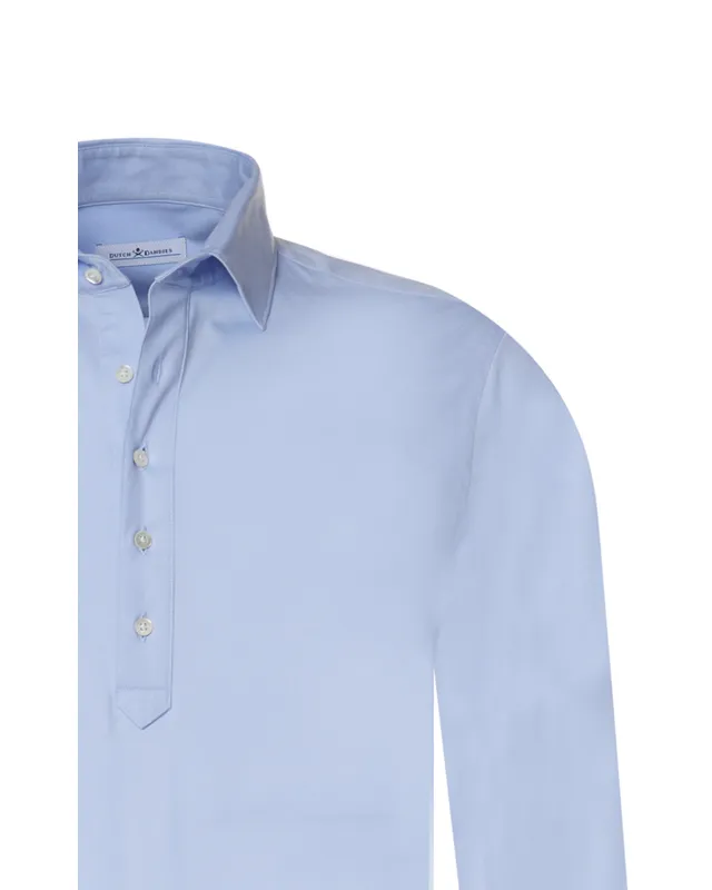 Dutch Dandies Popover Polo LM Lichtblauw uni 067875-003-37