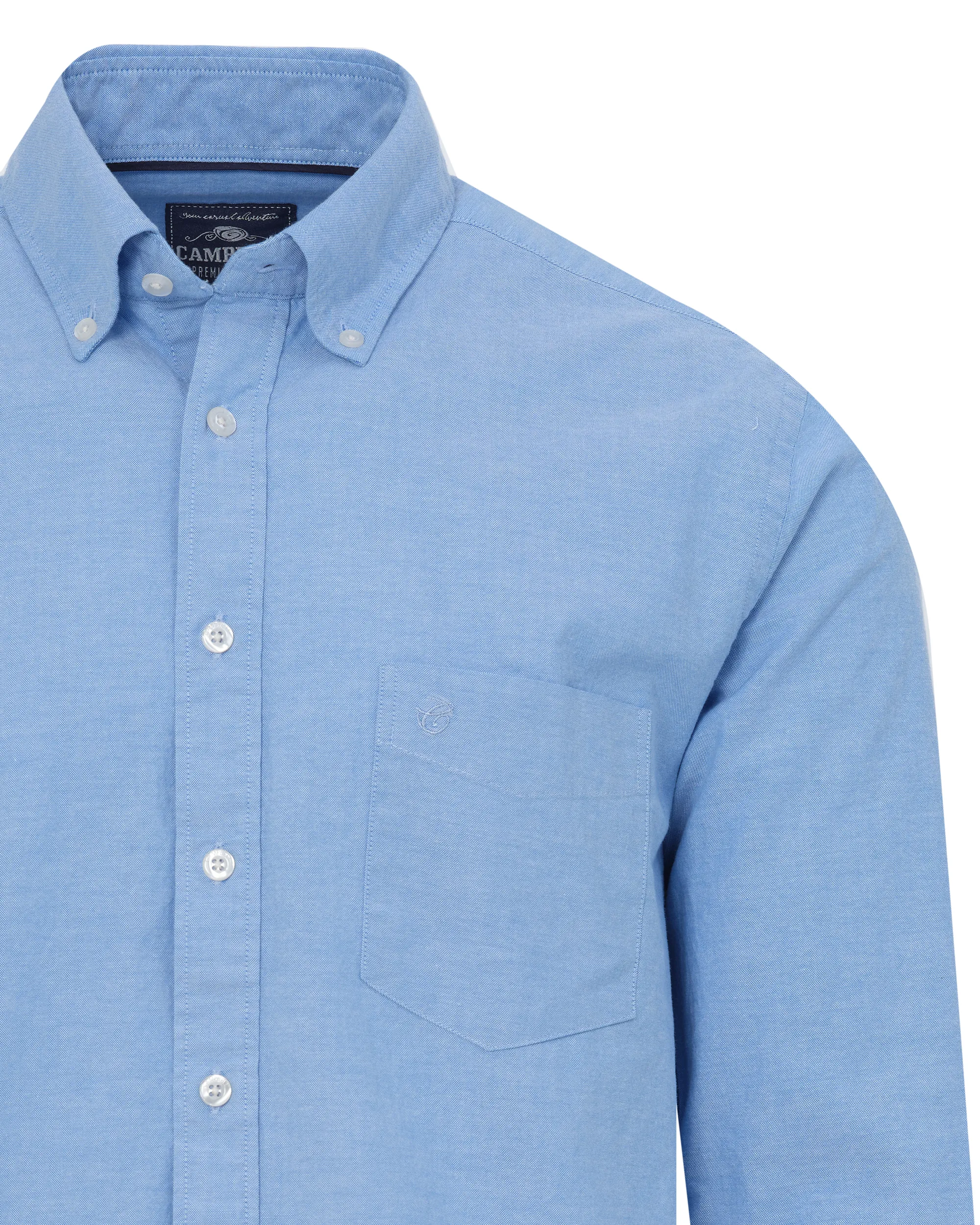 Campbell Casual Overhemd LM Lichtblauw uni 069890-002-L