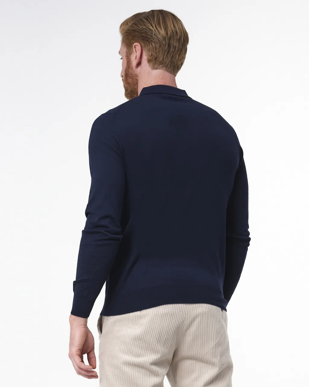 Dutch Dandies Polo Lange mouw Donkerblauw 070145-001-L