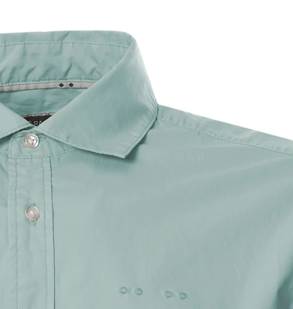 J.C. RAGS Casual Overhemd LM Lichtblauw uni 071696-001-L