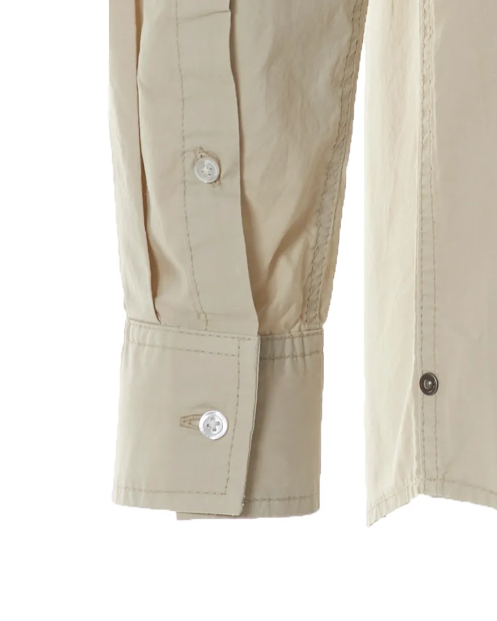 J.C. RAGS Casual Overhemd LM Lichtbeige uni 071696-002-L