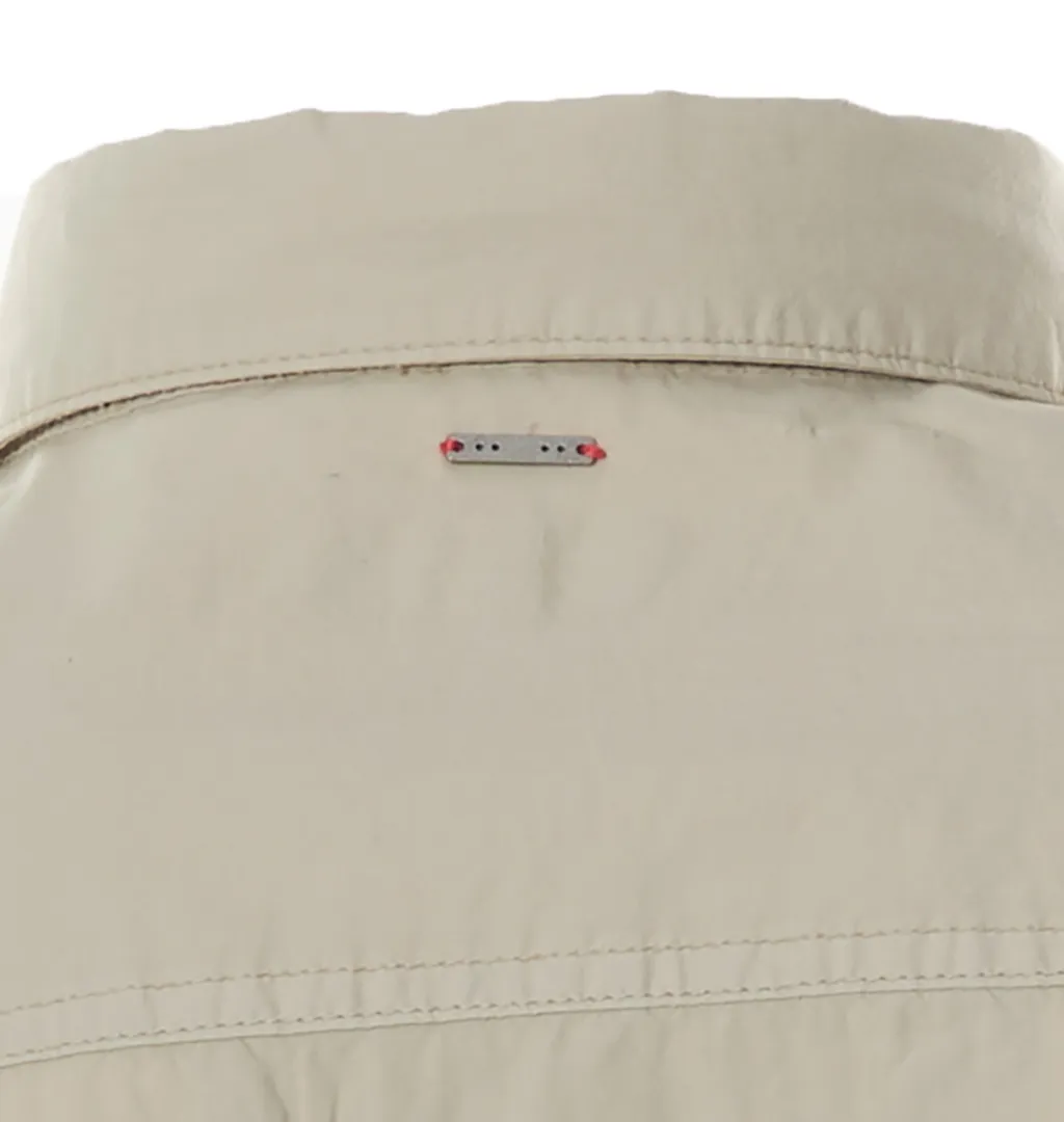 J.C. RAGS Casual Overhemd LM Lichtbeige uni 071696-002-L