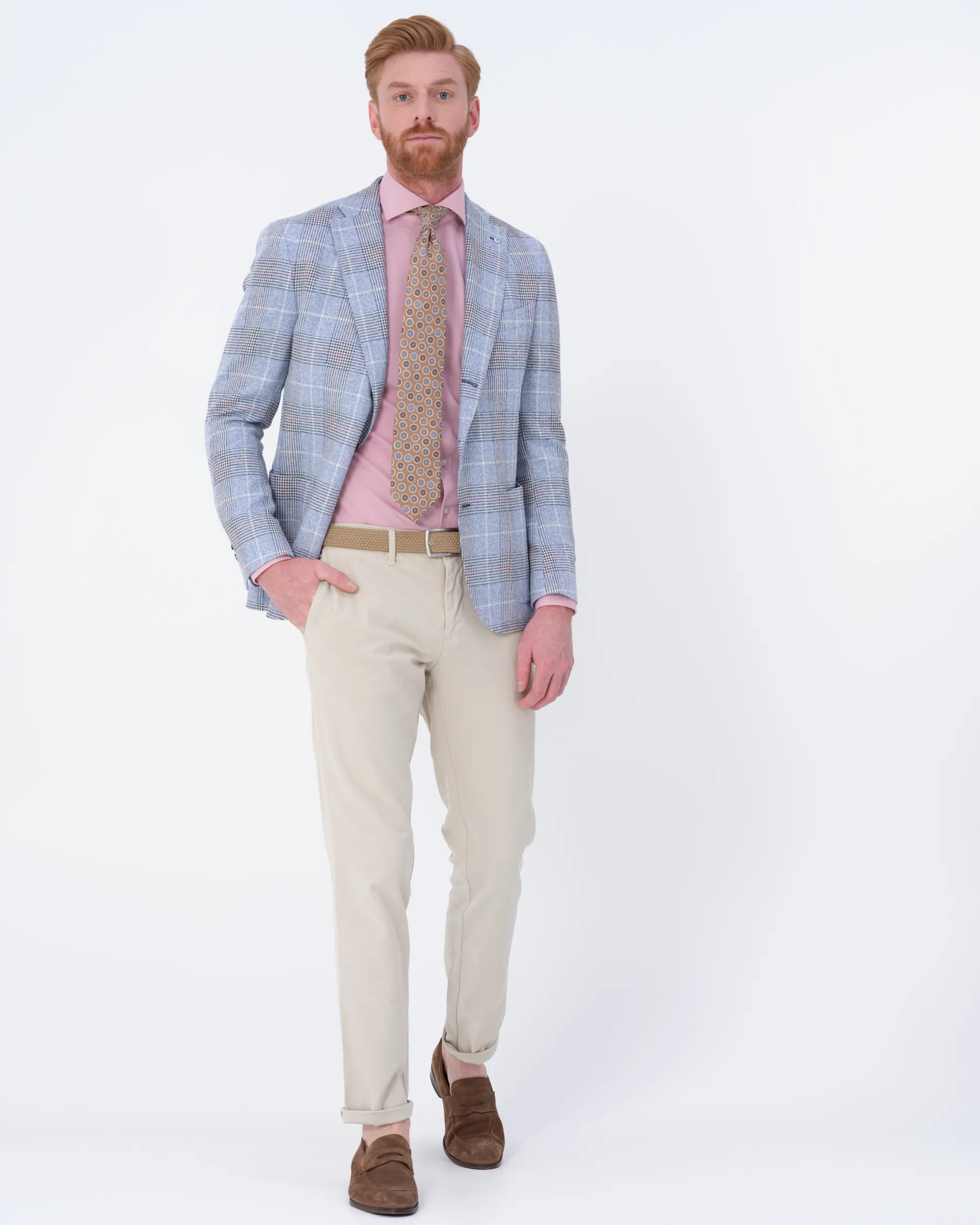 Dutch Dandies Overhemd LM Roze uni 071718-005