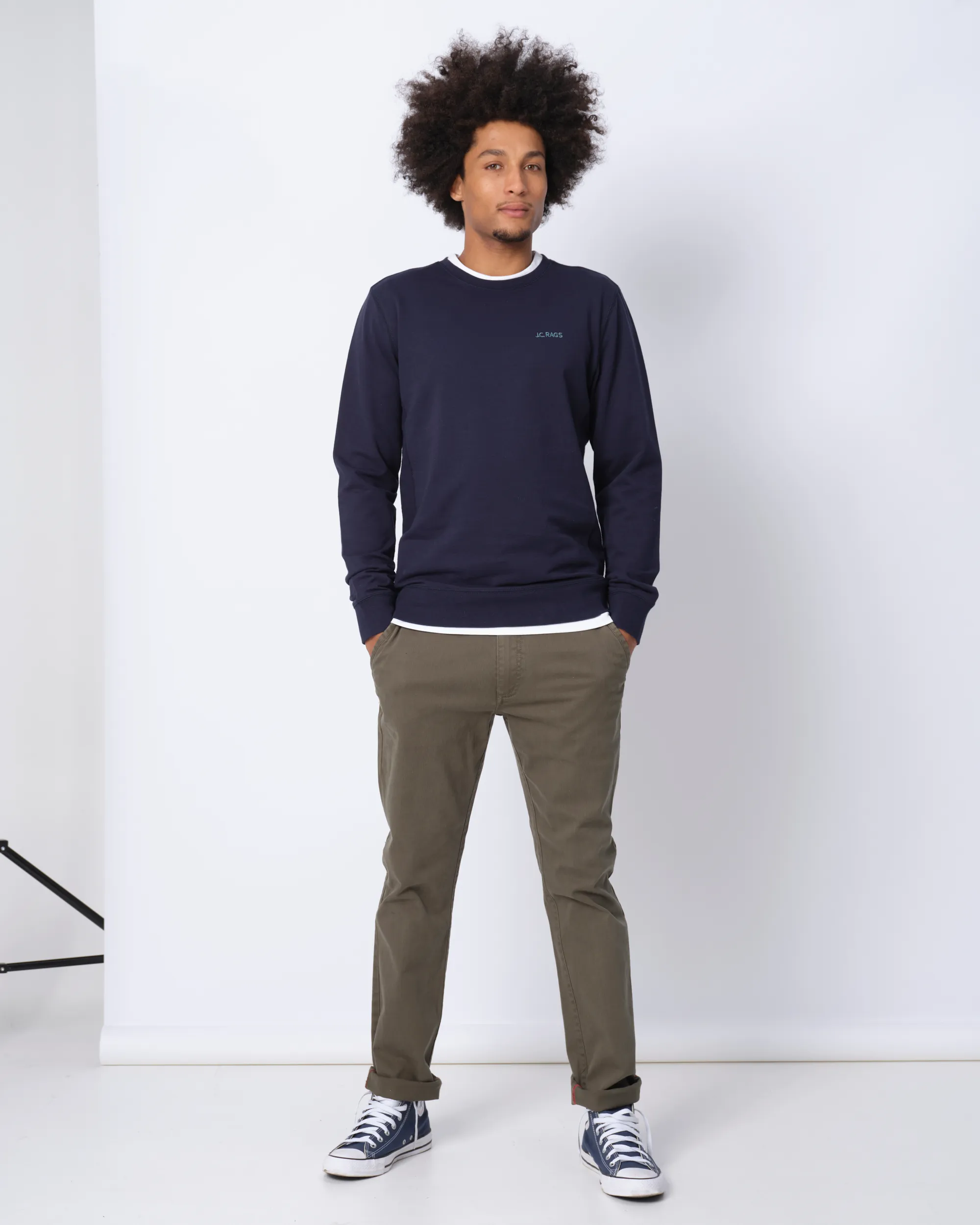 J.C. RAGS Jeremy Sweater Navy uni 073067-008-L