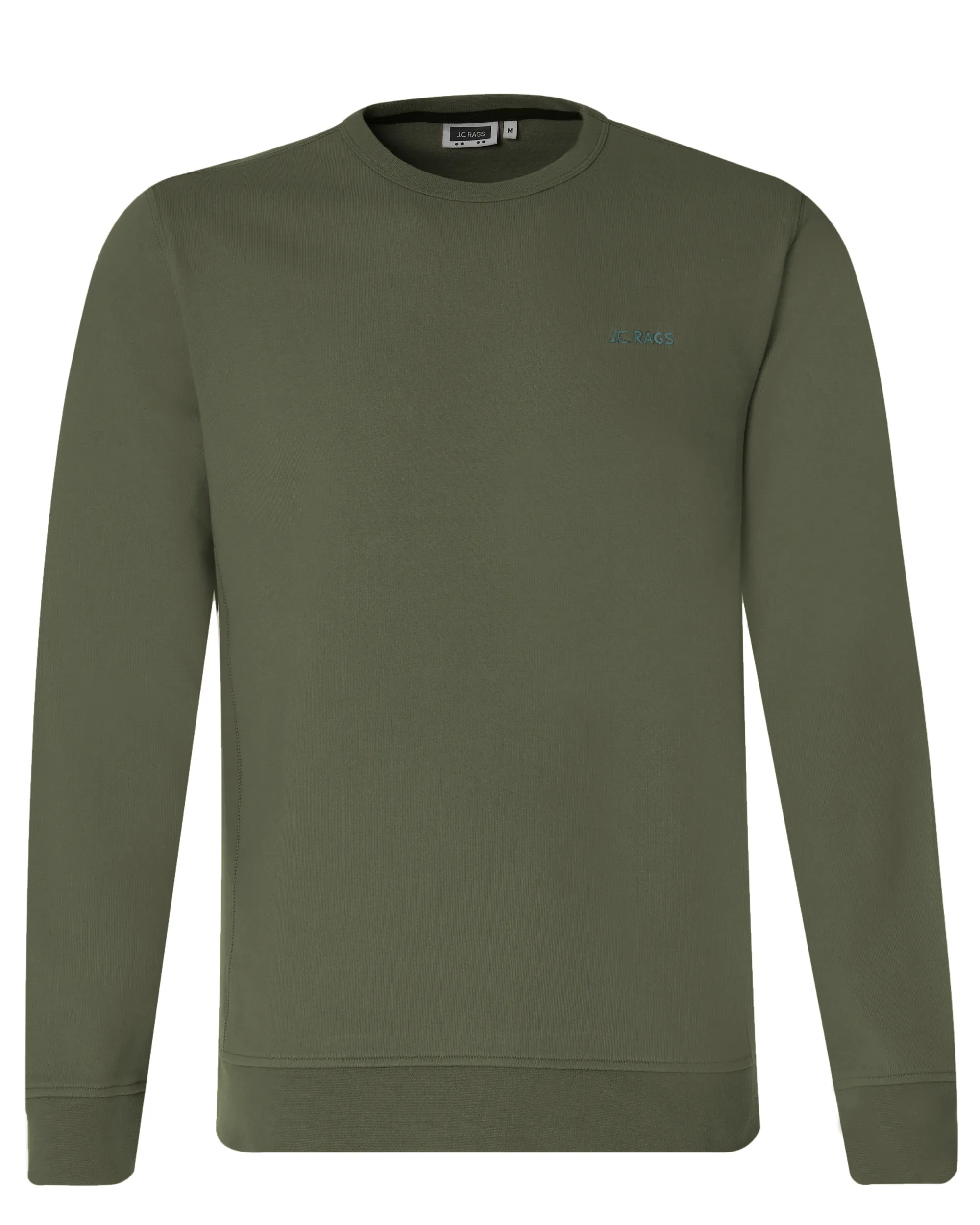 J.C. RAGS Jordan Sweater Olijf groen uni 073069-007-L