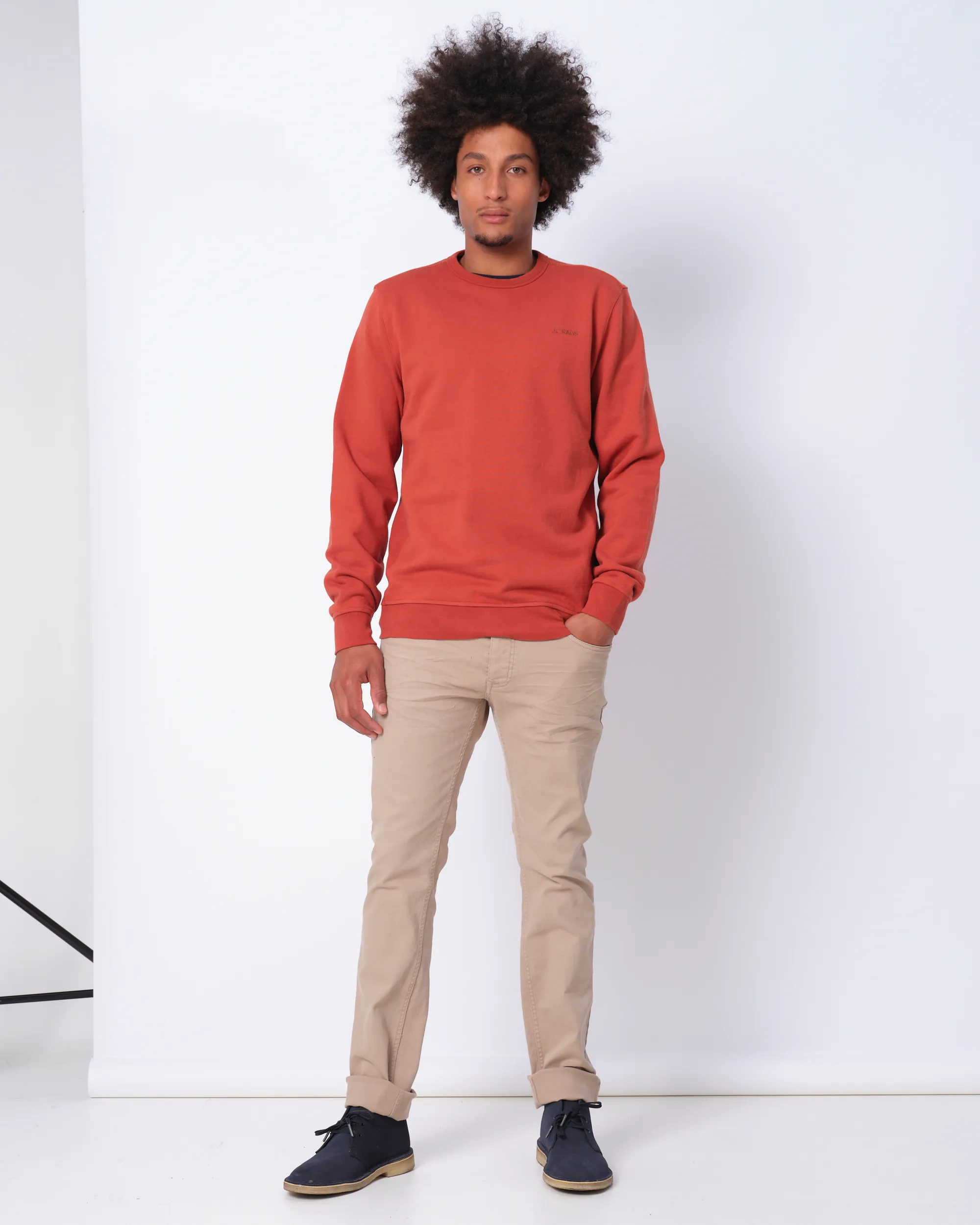 J.C. RAGS Jordan Sweater Oranje uni 073069-009-L