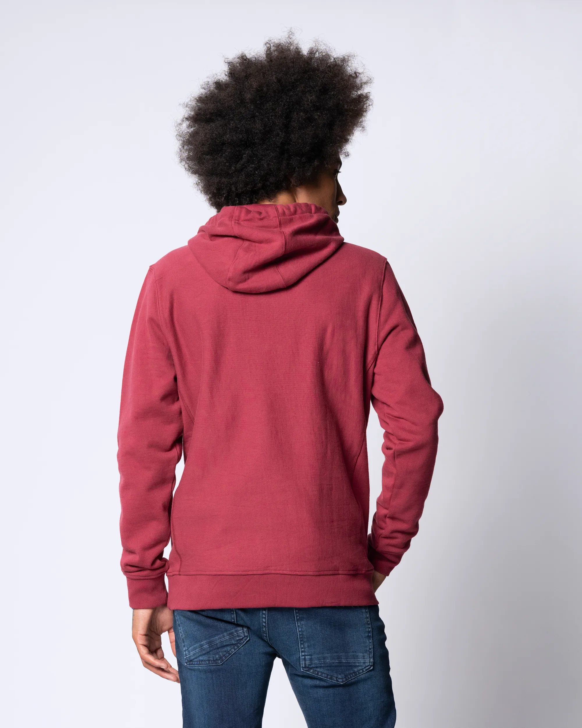 J.C. RAGS Jacob Hoodie Donkerrood uni 073070-008-L