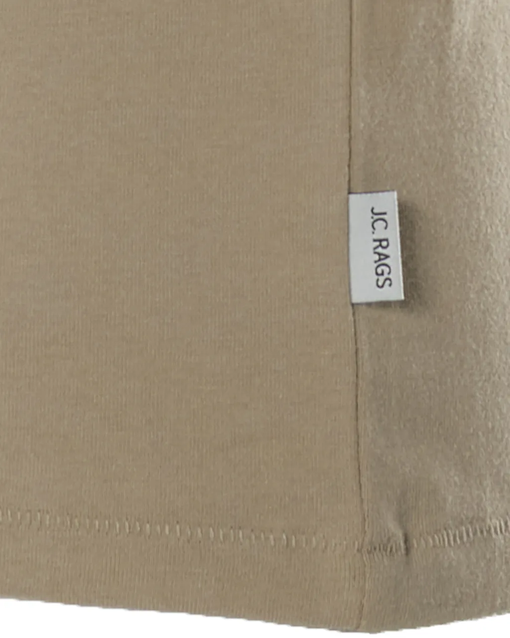 J.C. RAGS Johan T-shirt KM Lichtbeige uni 073071-001-L