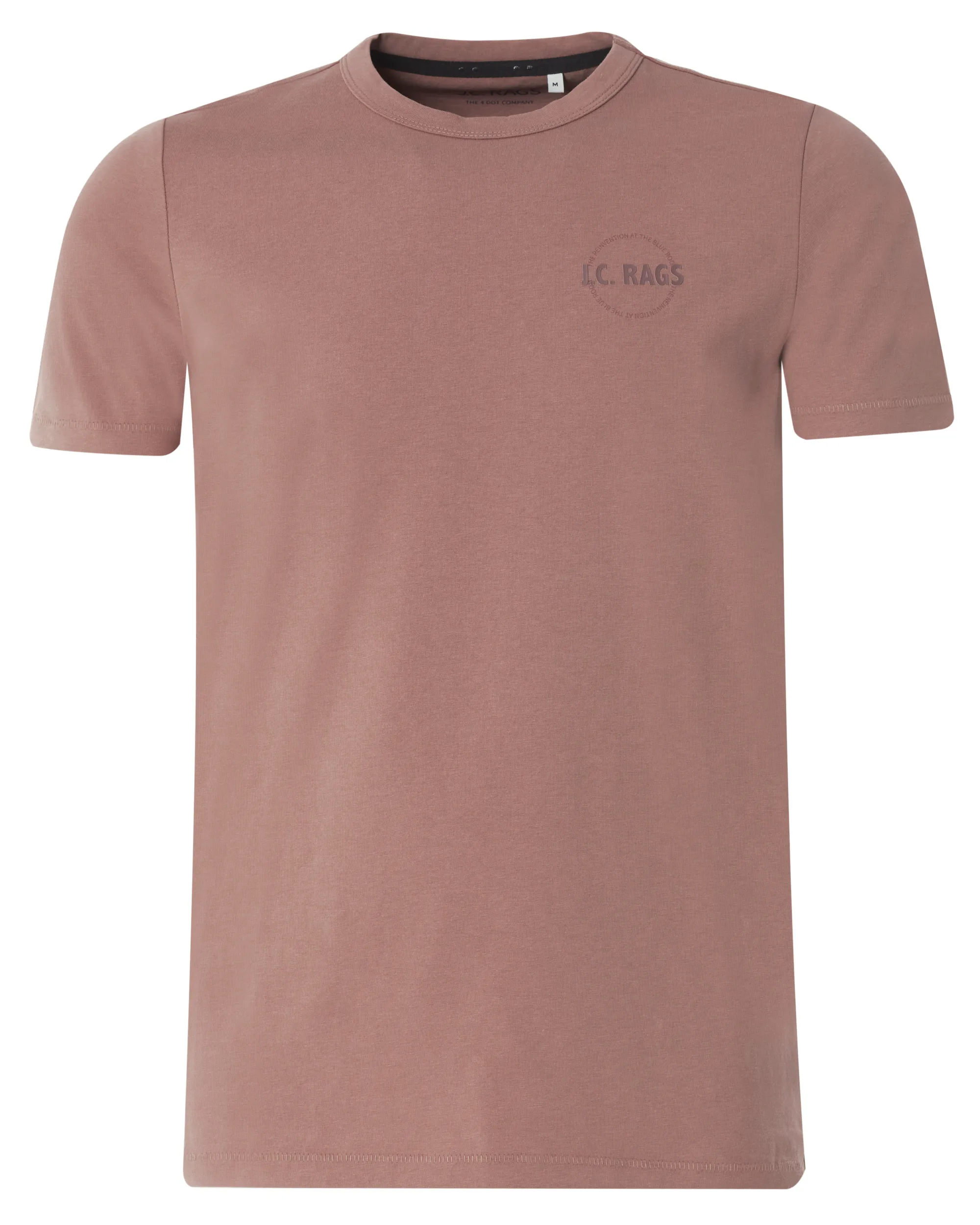 J.C. RAGS Johan T-shirt KM Roze uni 073071-007-L