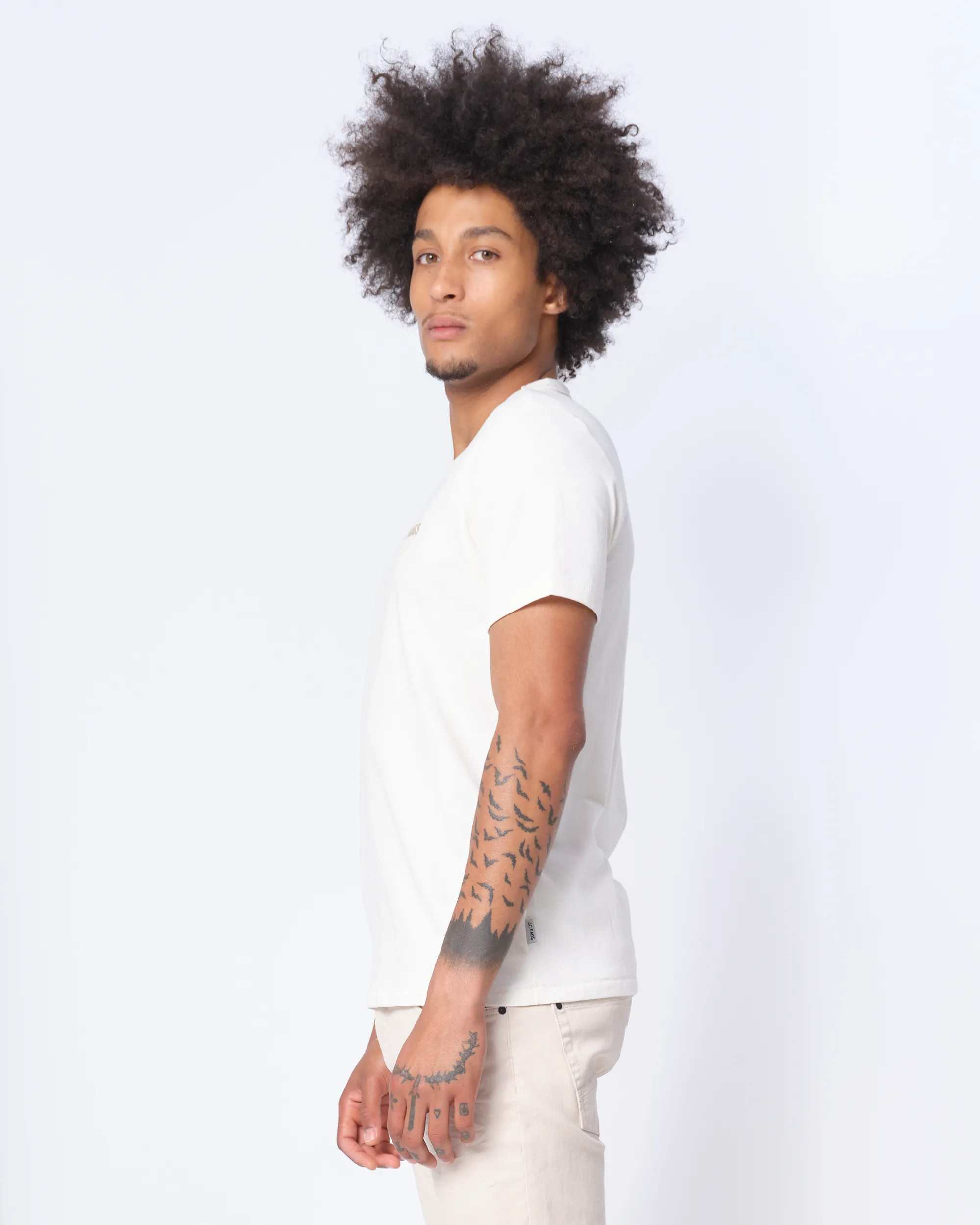 J.C. RAGS Johan T-shirt KM Coconut milk 073071-017-L
