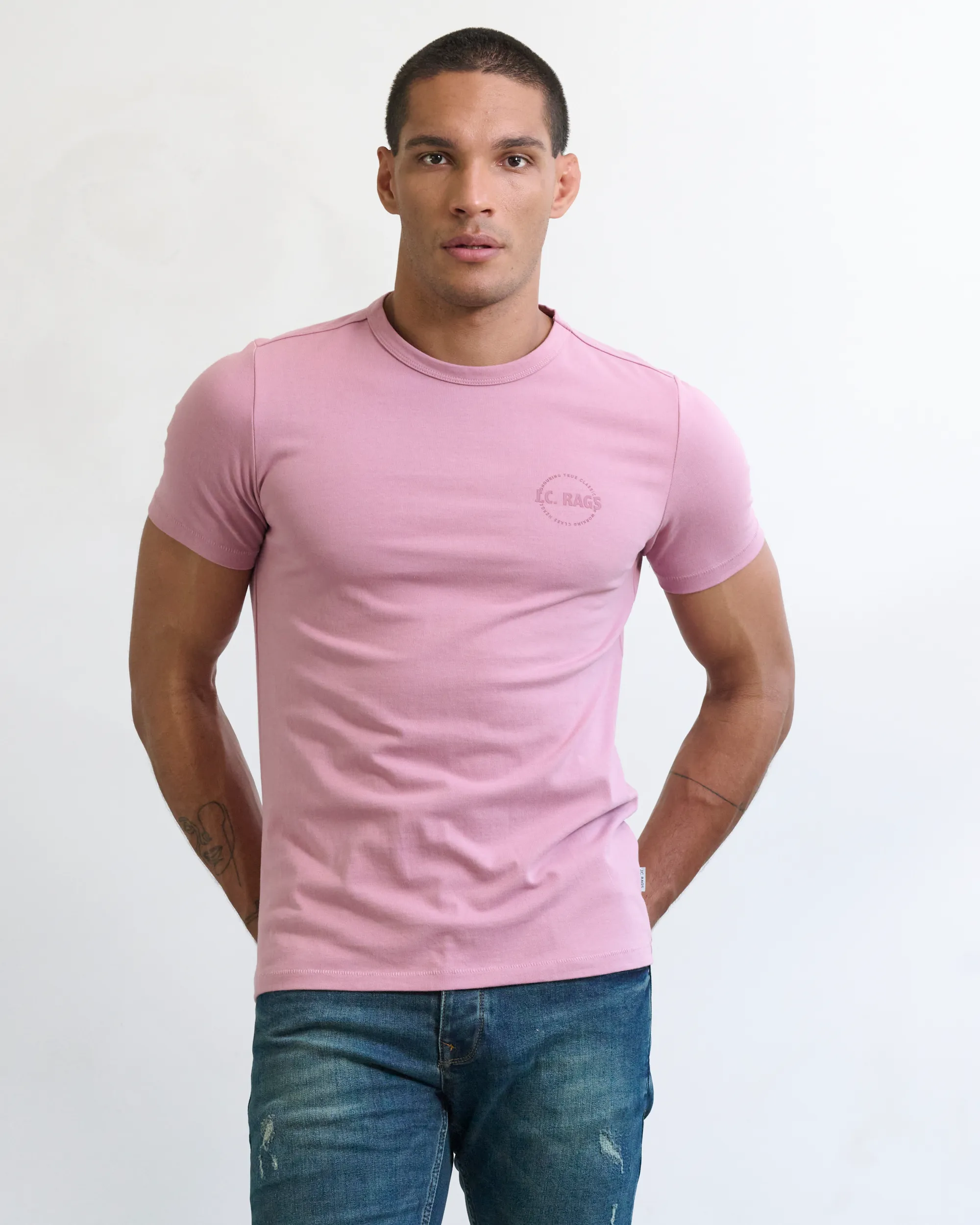 J.C. RAGS Johan T-shirt KM Lilas 073071-019-L
