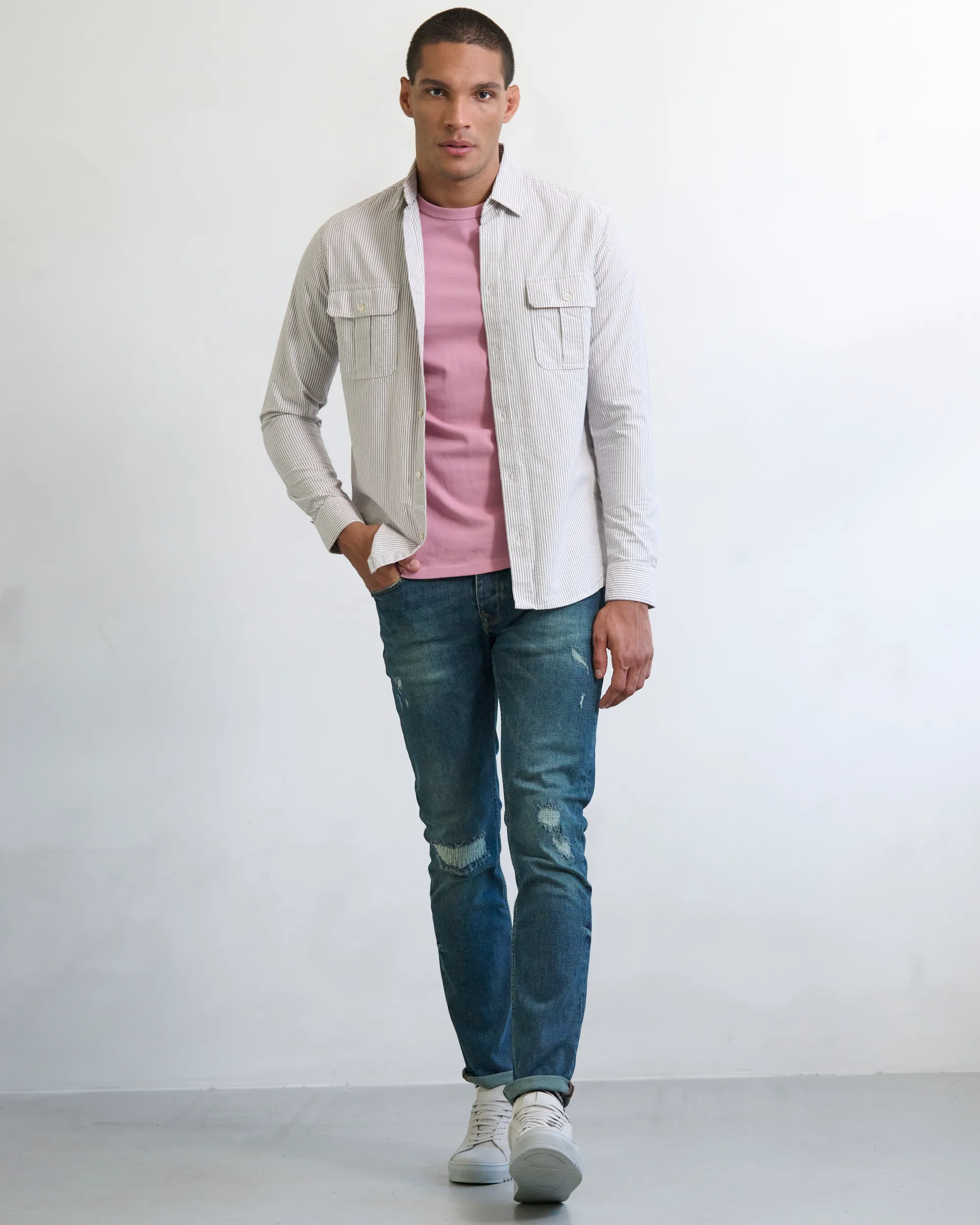 J.C. RAGS Johan T-shirt KM Lilas 073071-019-L
