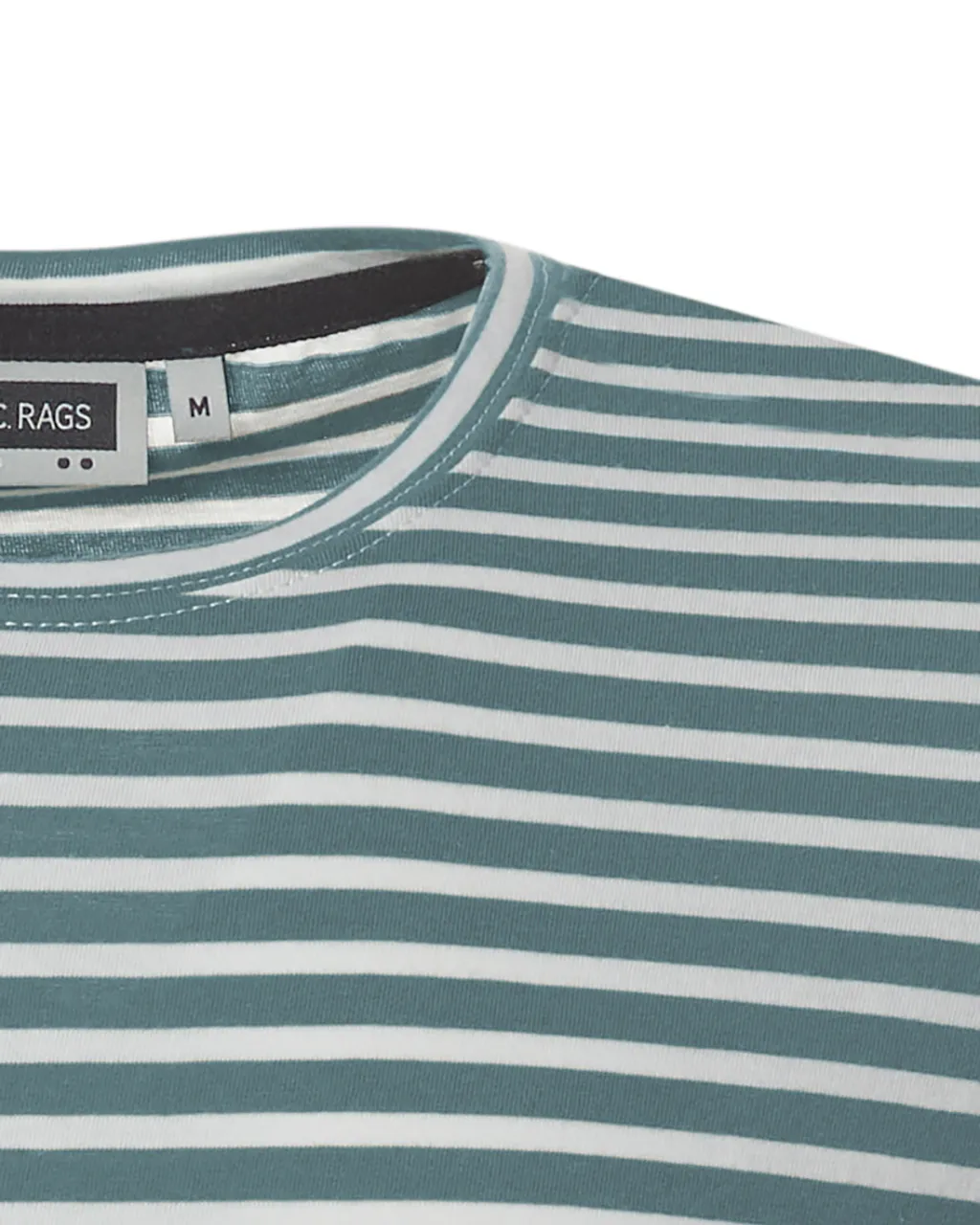 J.C. RAGS Johnny T-shirt KM Midden blauw streep 073072-002-L