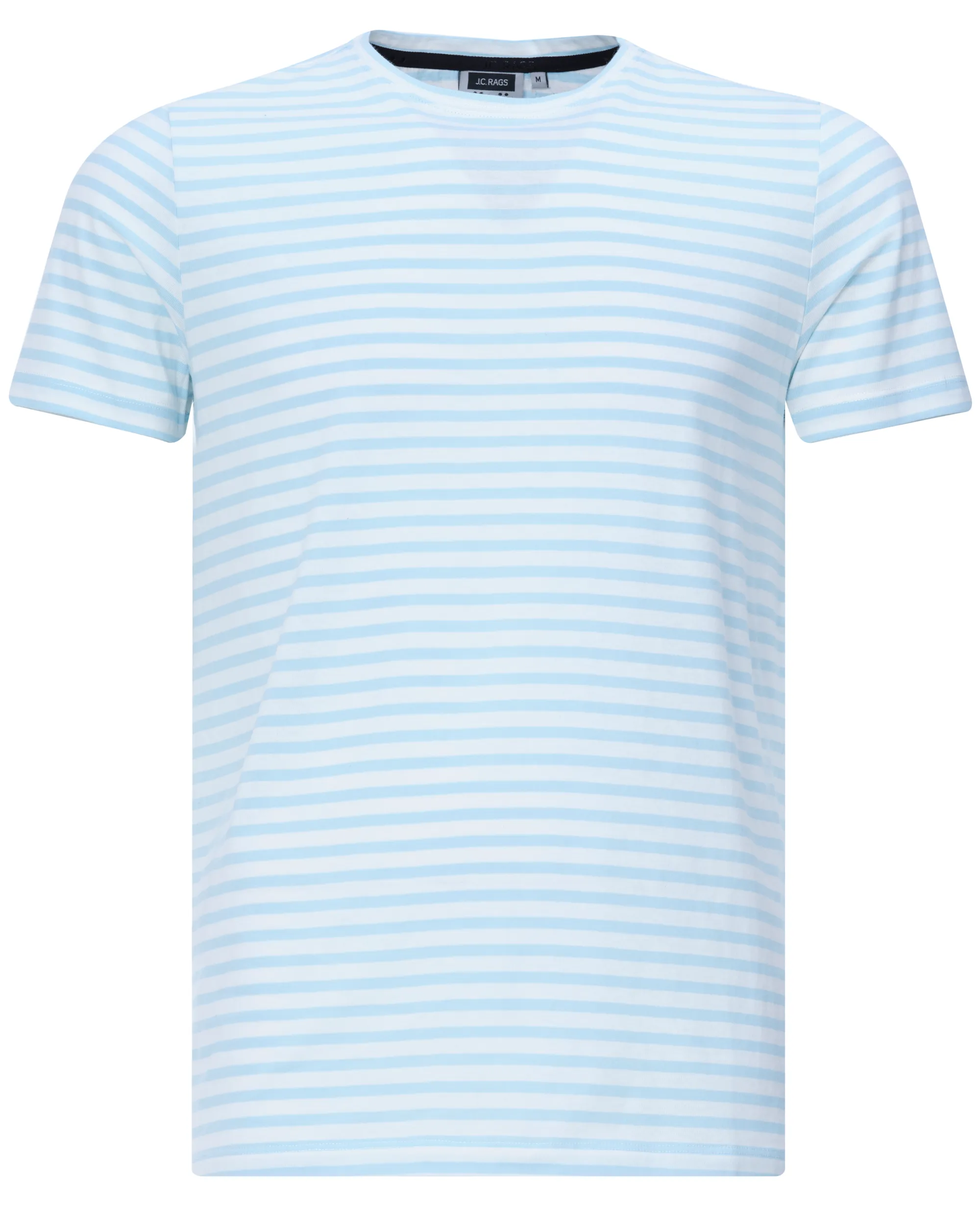 J.C. RAGS Johnny T-shirt KM Lichtblauw streep 073072-005-L