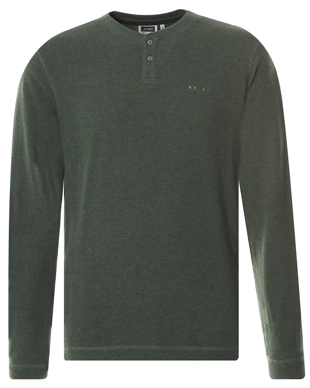 J.C. RAGS Julian T-shirt LM Flessengroen uni 073073-002-L