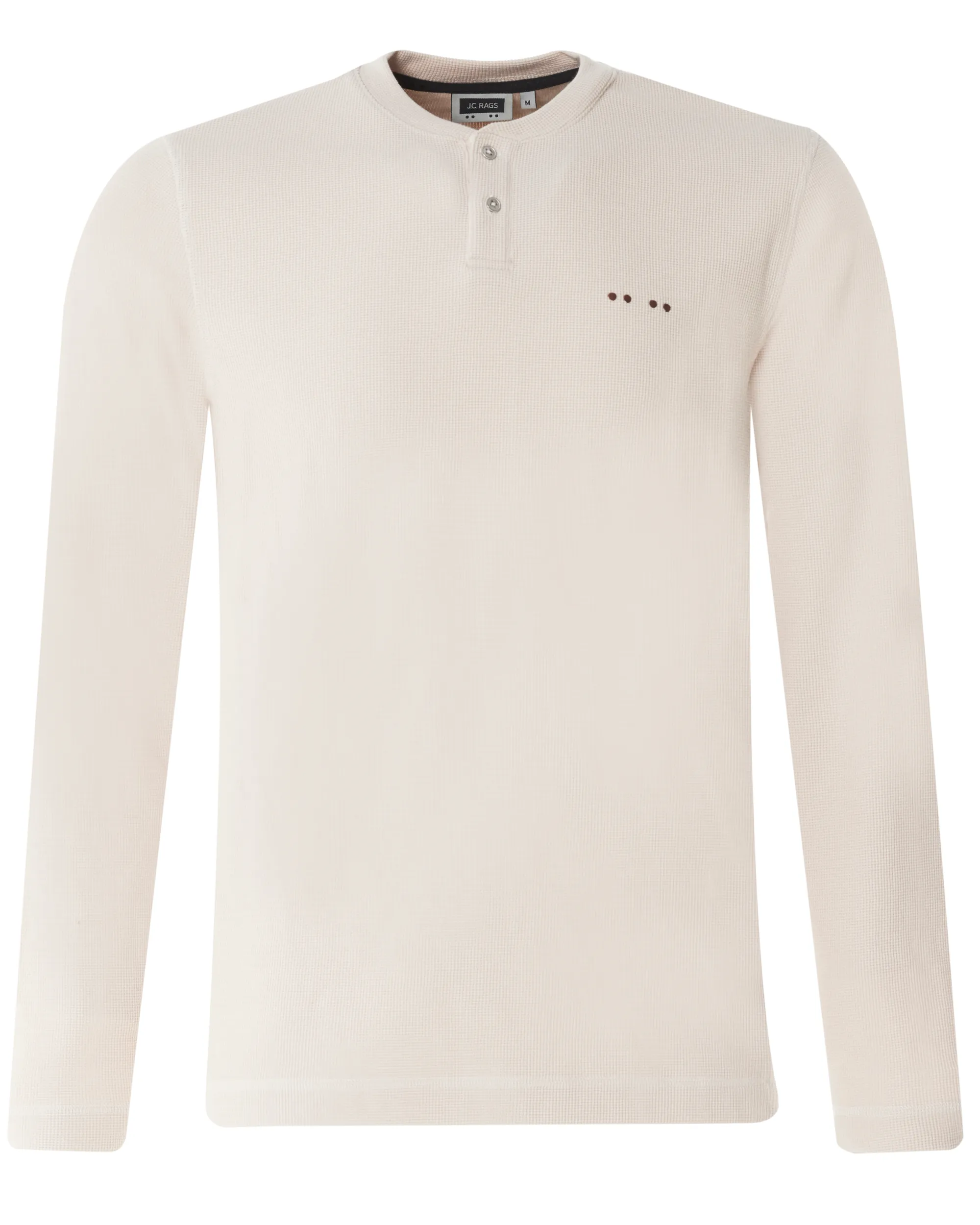 J.C. RAGS Julian T-shirt LM Off White uni 073073-004-L