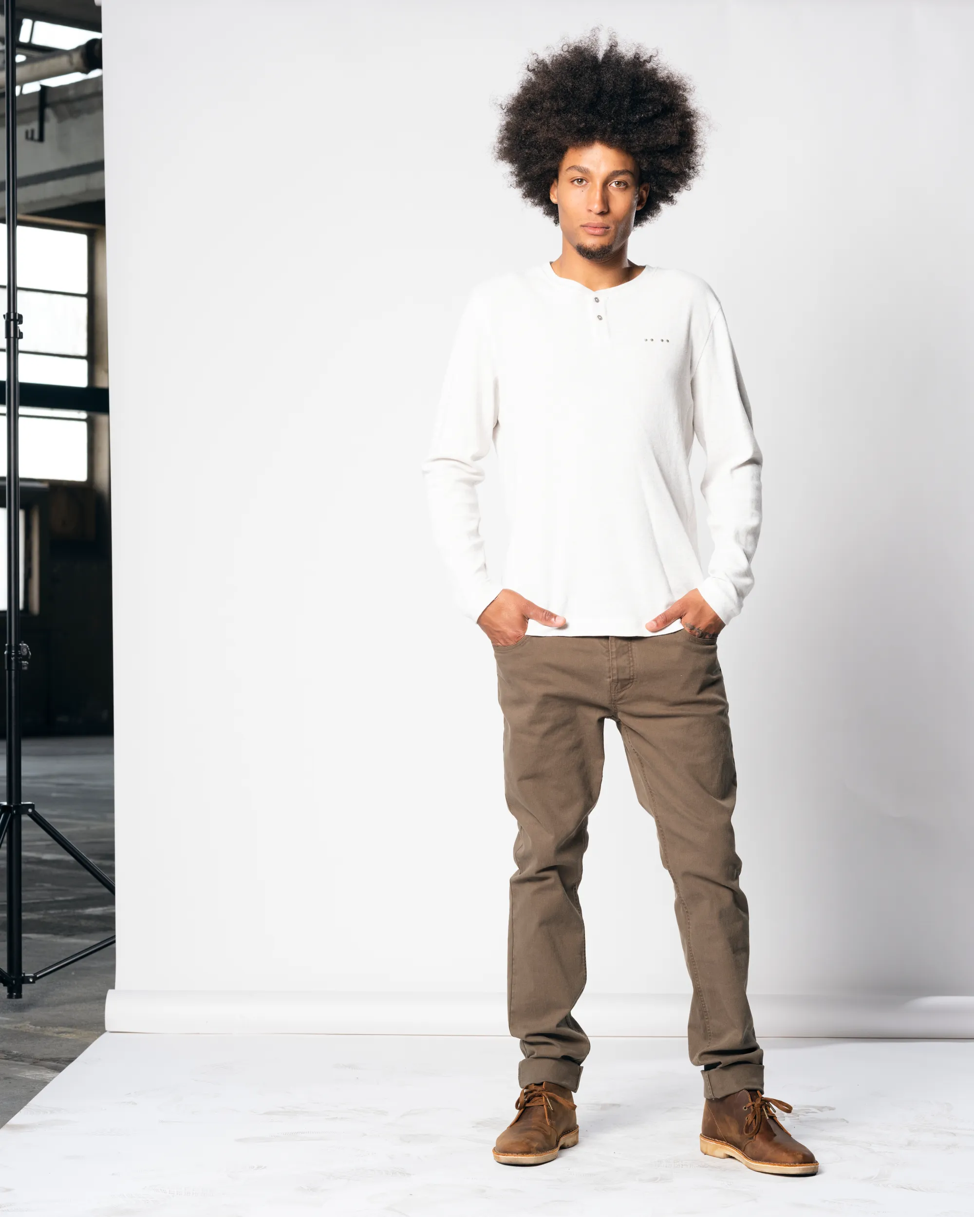 J.C. RAGS Julian T-shirt LM Off White uni 073073-004-L