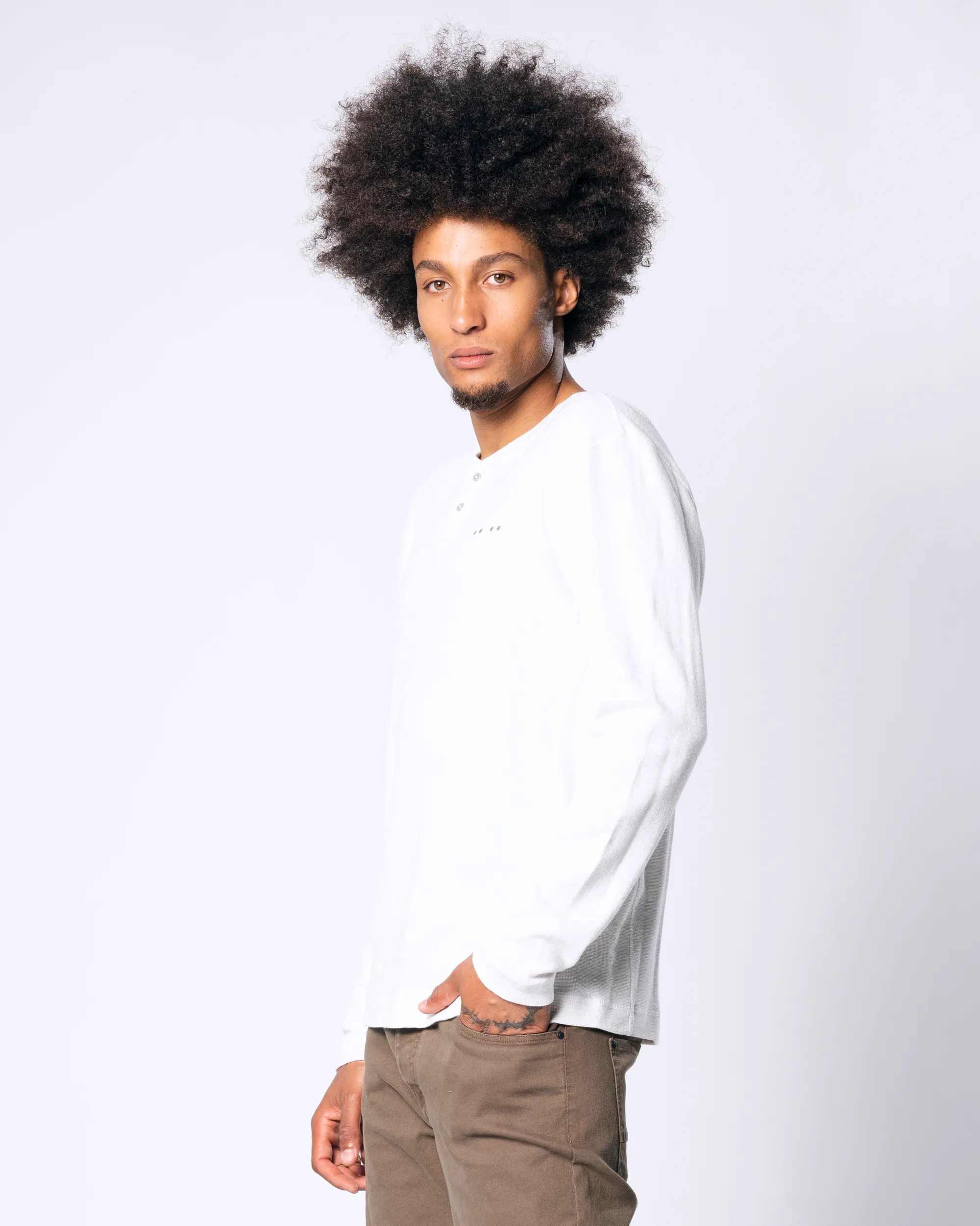 J.C. RAGS Julian T-shirt LM Off White uni 073073-004-L