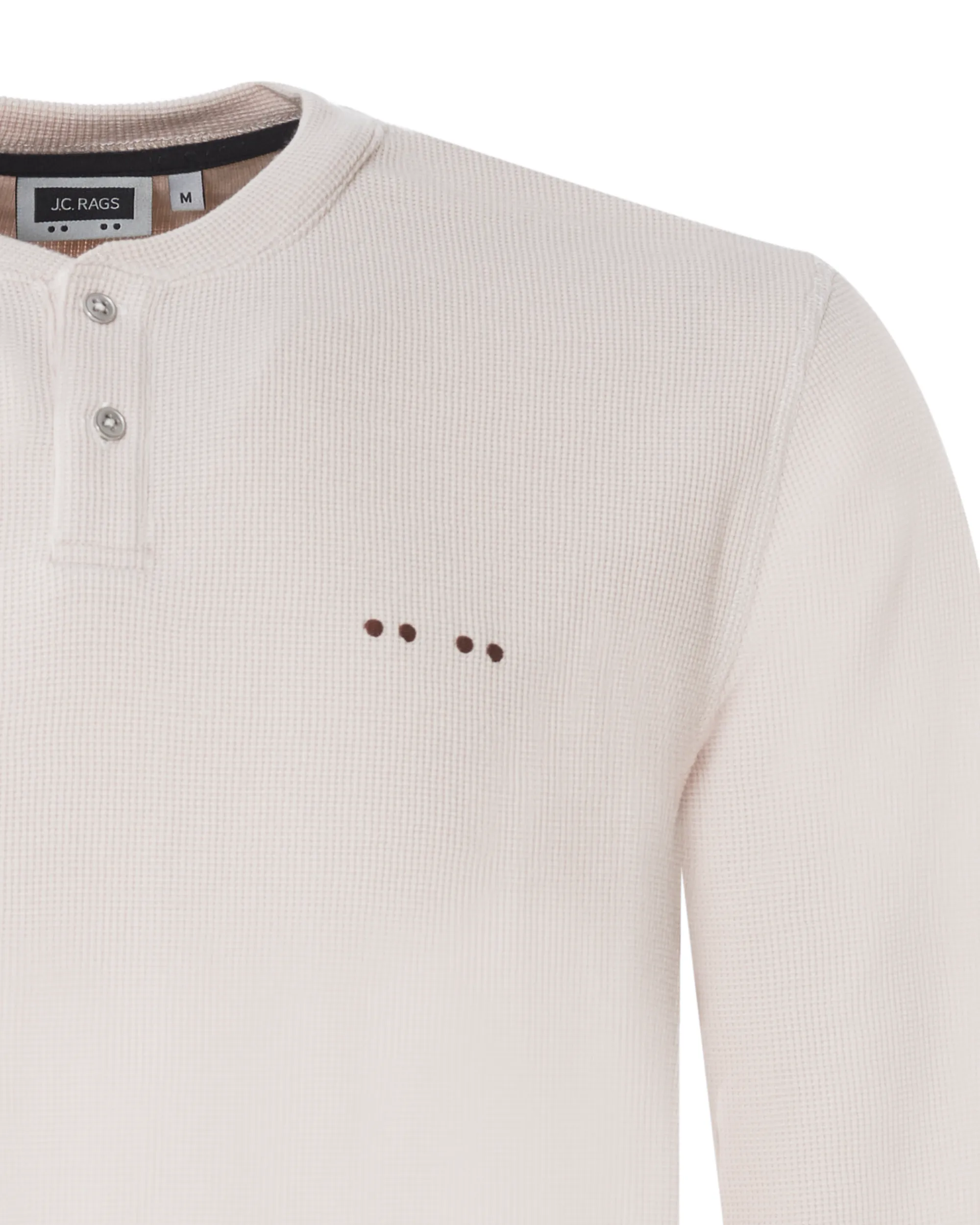 J.C. RAGS Julian T-shirt LM Off White uni 073073-004-L