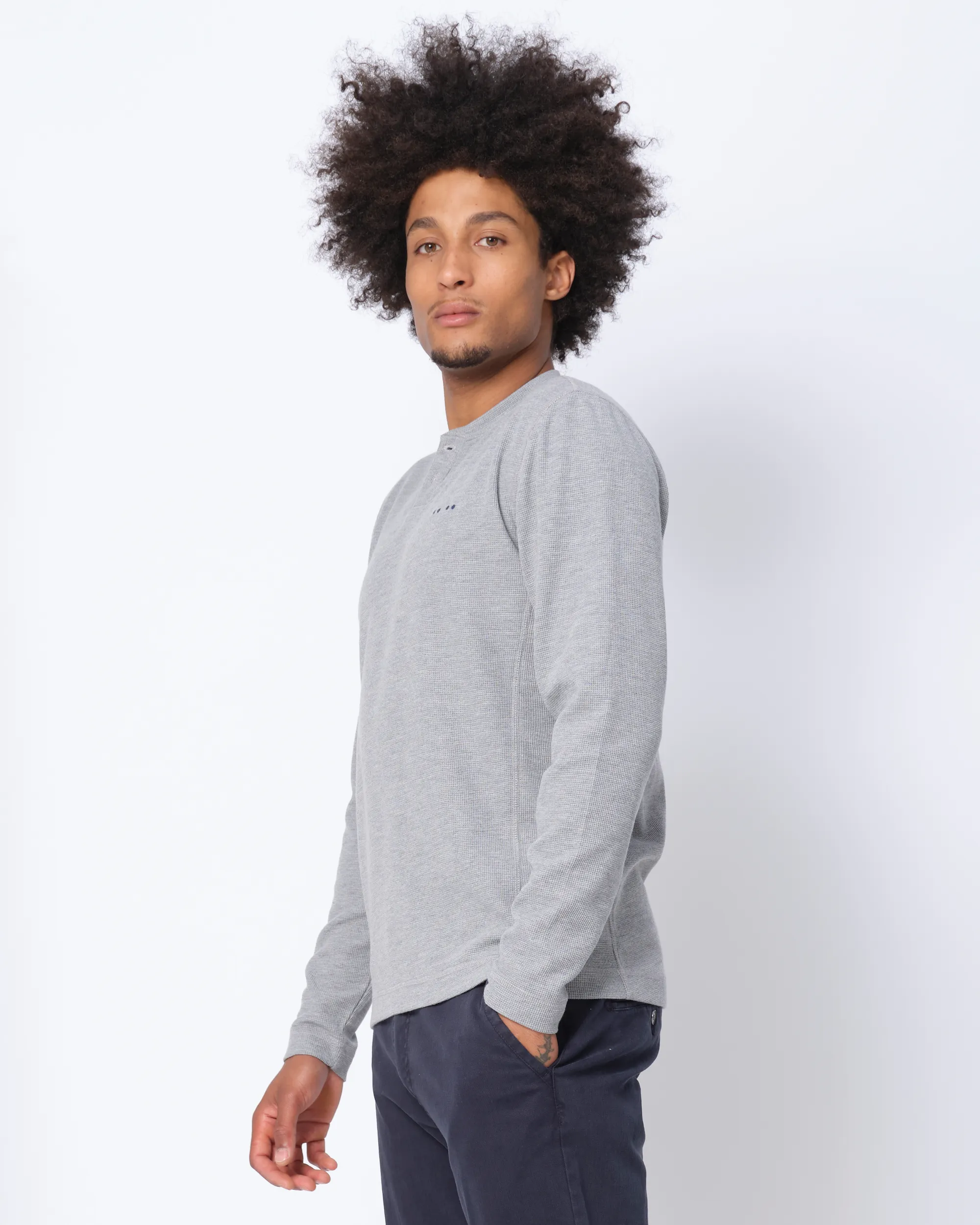 J.C. RAGS Julian T-shirt LM Lichtgrijs uni 073073-005-L