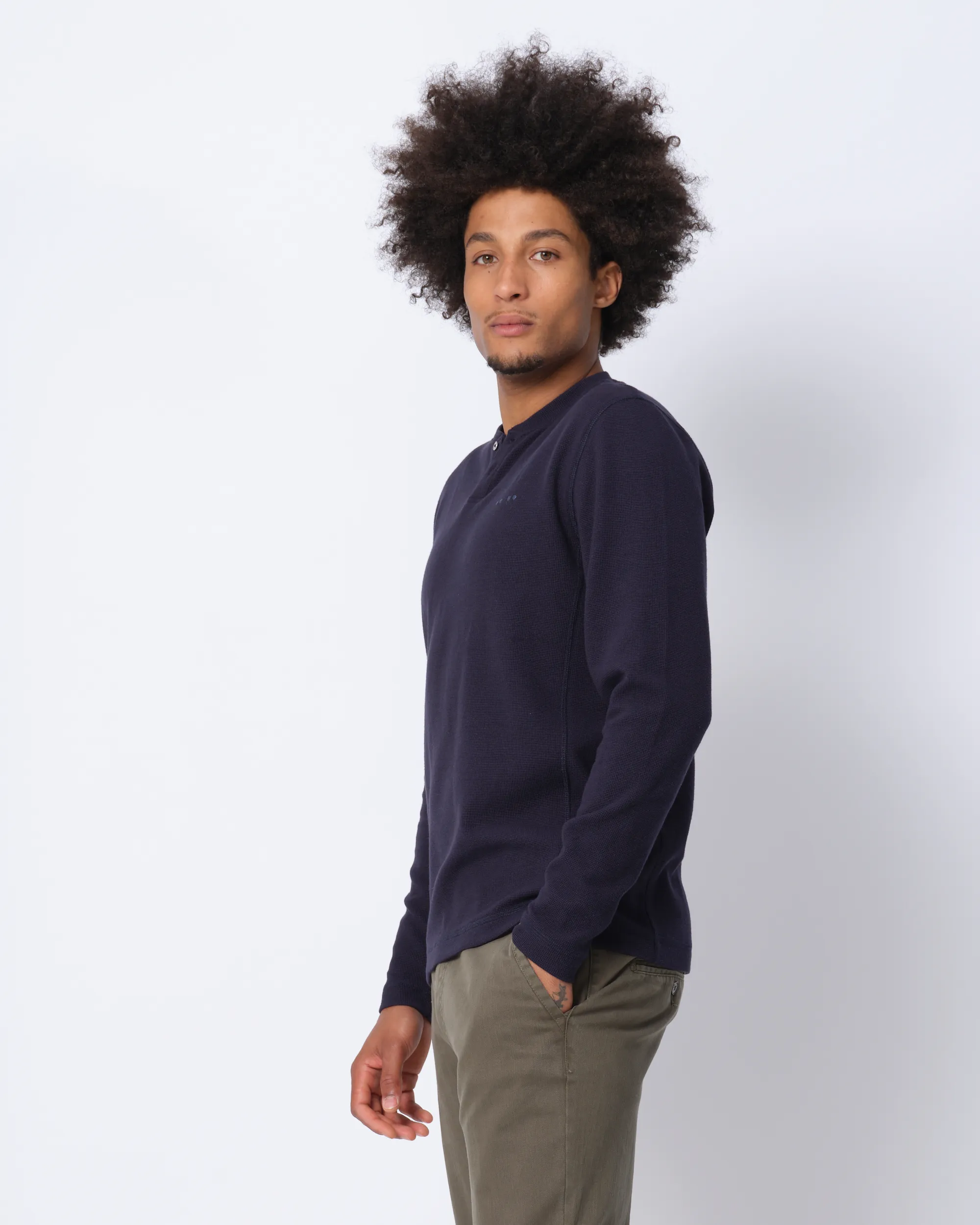 J.C. RAGS Julian T-shirt LM Navy uni 073073-006-L