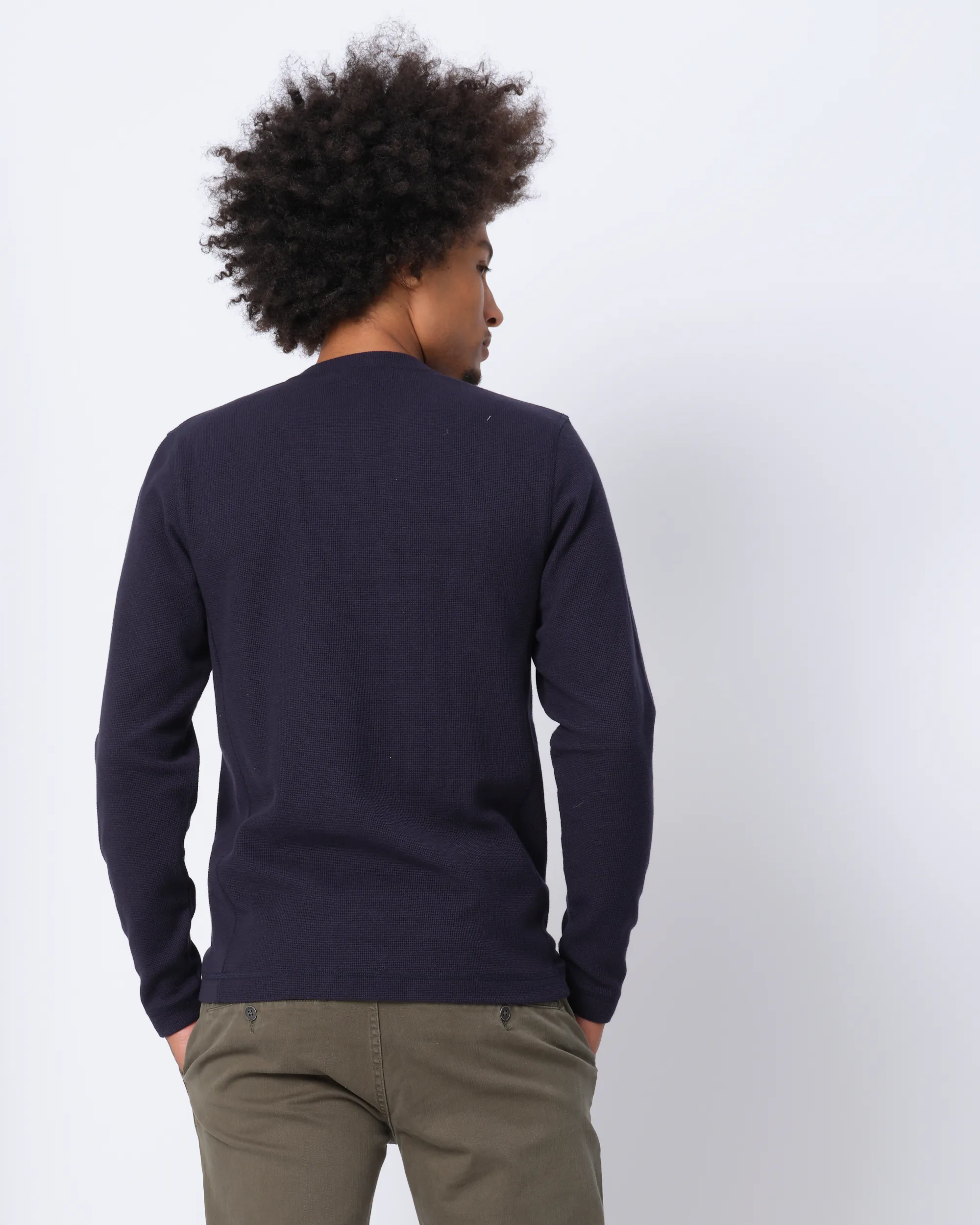 J.C. RAGS Julian T-shirt LM Navy uni 073073-006-L