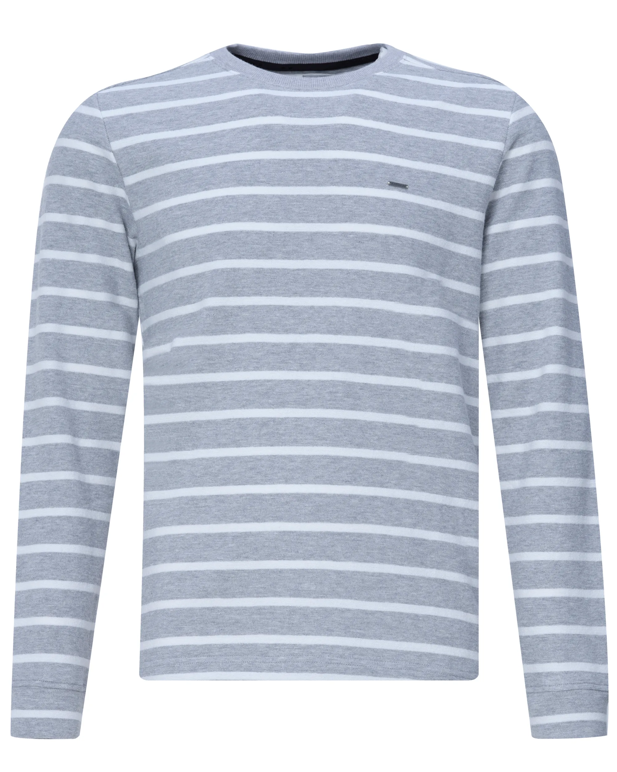 J.C. RAGS Sweater Lichtgrijs streep 073074-006-L