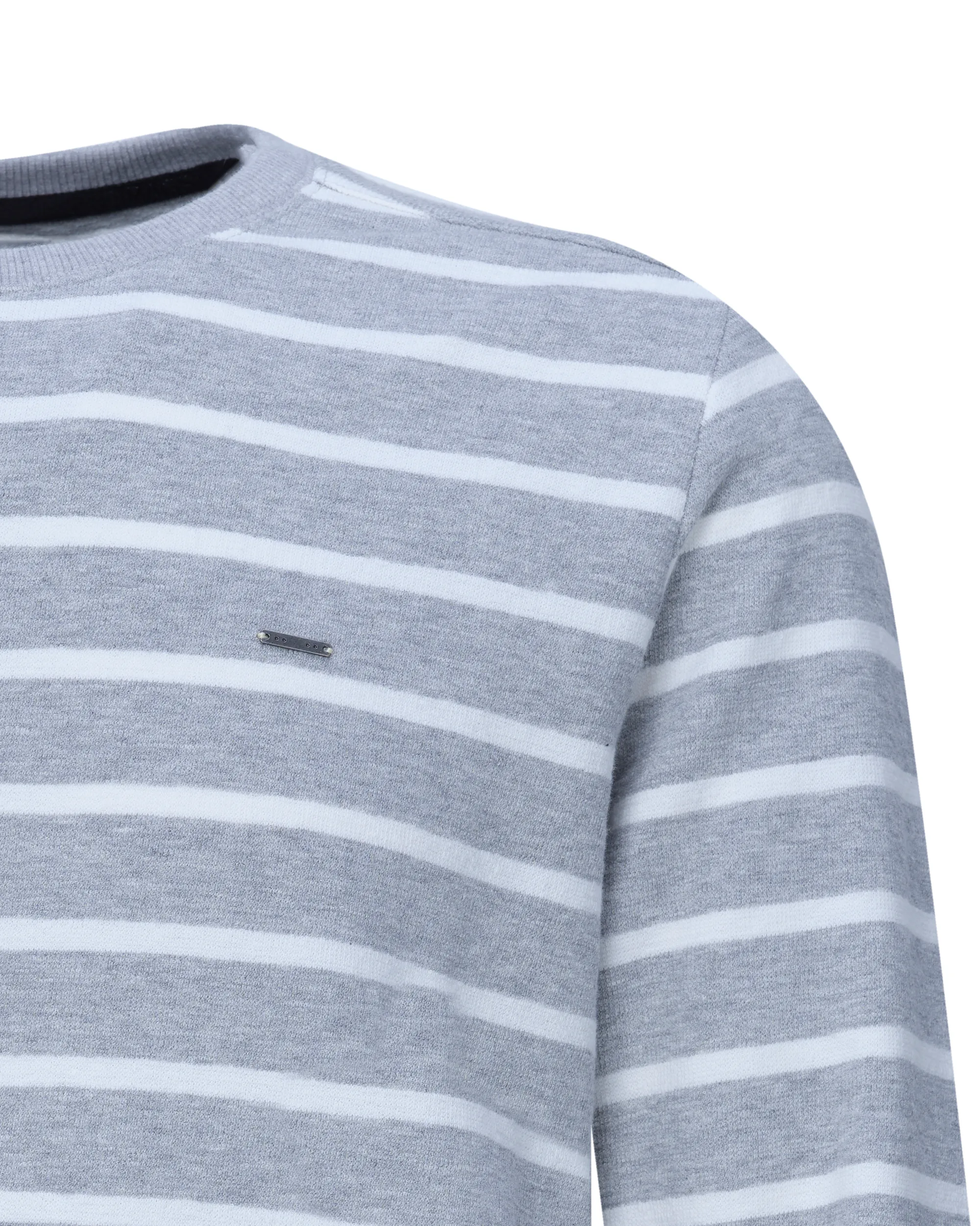 J.C. RAGS Sweater Lichtgrijs streep 073074-006-L