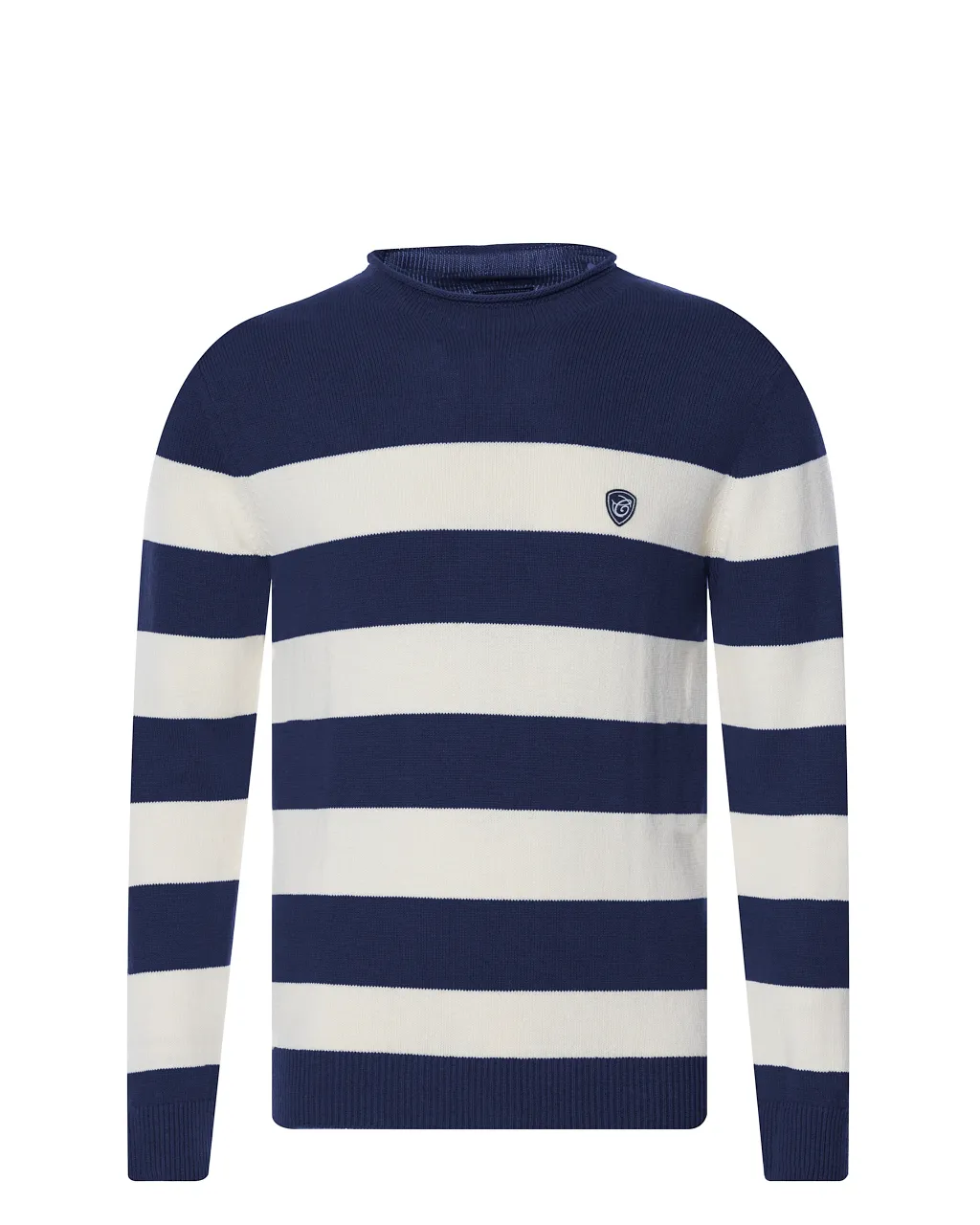 Campbell Trui ronde hals Donkerblauw streep 073170-001-L