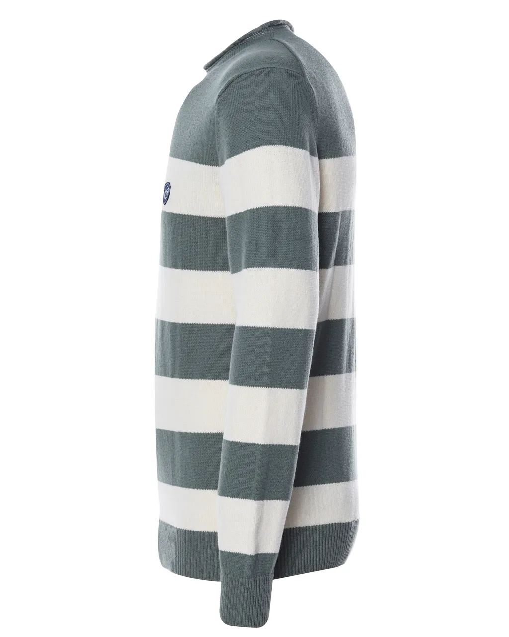 Campbell Trui ronde hals Flessengroen streep 073170-003-L