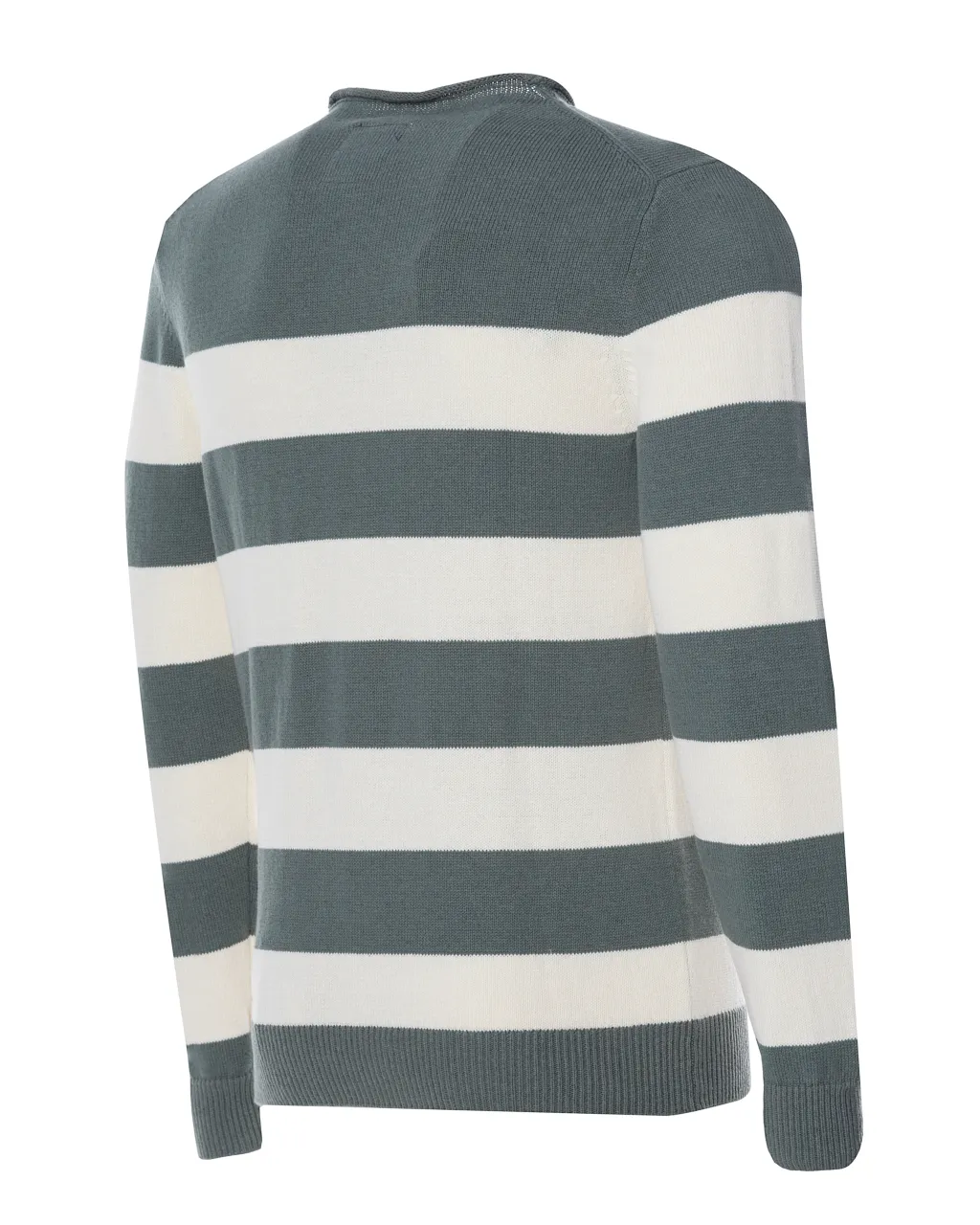 Campbell Trui ronde hals Flessengroen streep 073170-003-L