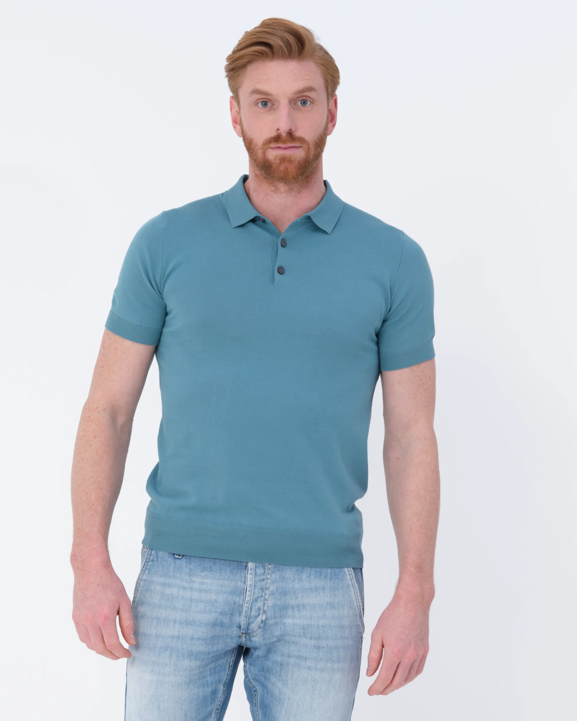 Dutch Dandies Bol Polo KM Adriatic Blue 073180-012-L