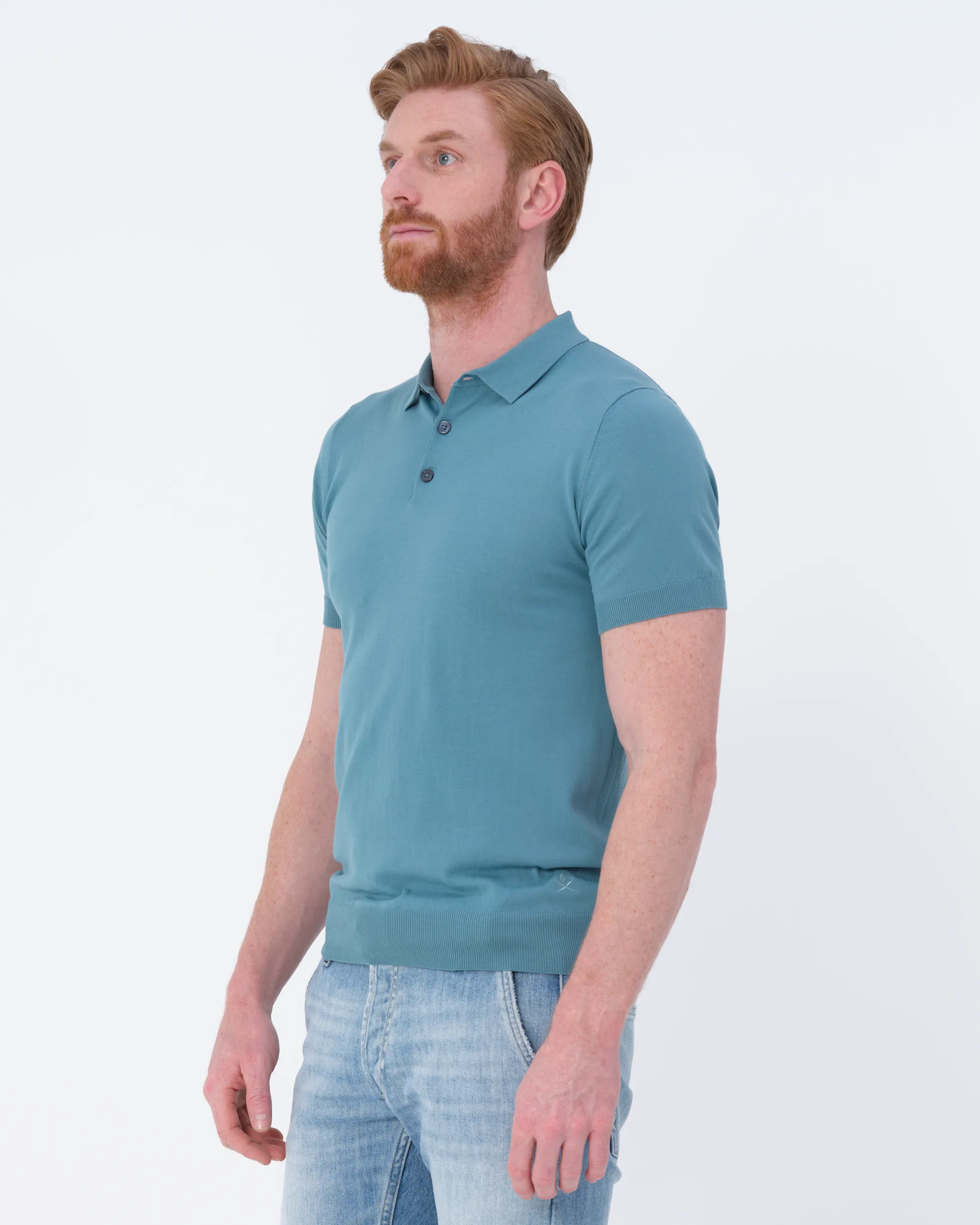 Dutch Dandies Bol Polo KM Adriatic Blue 073180-012-L