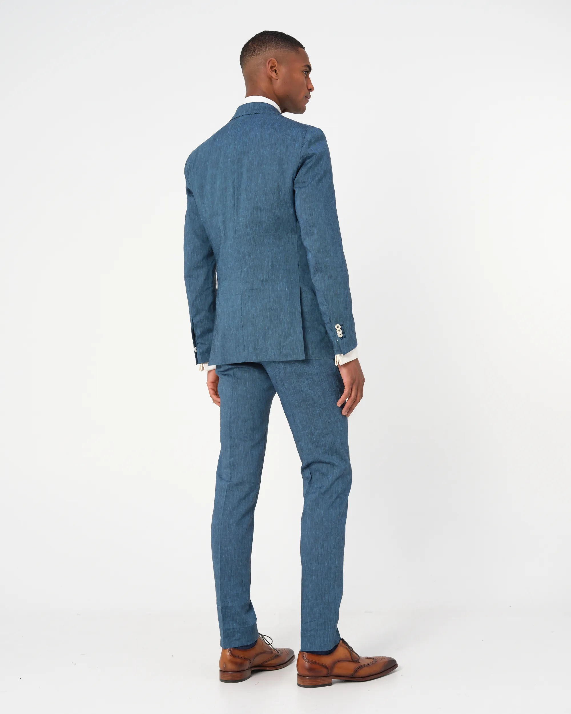 Dutch Dandies Driedelig Trouwpak Aqua uni 073183-001-46