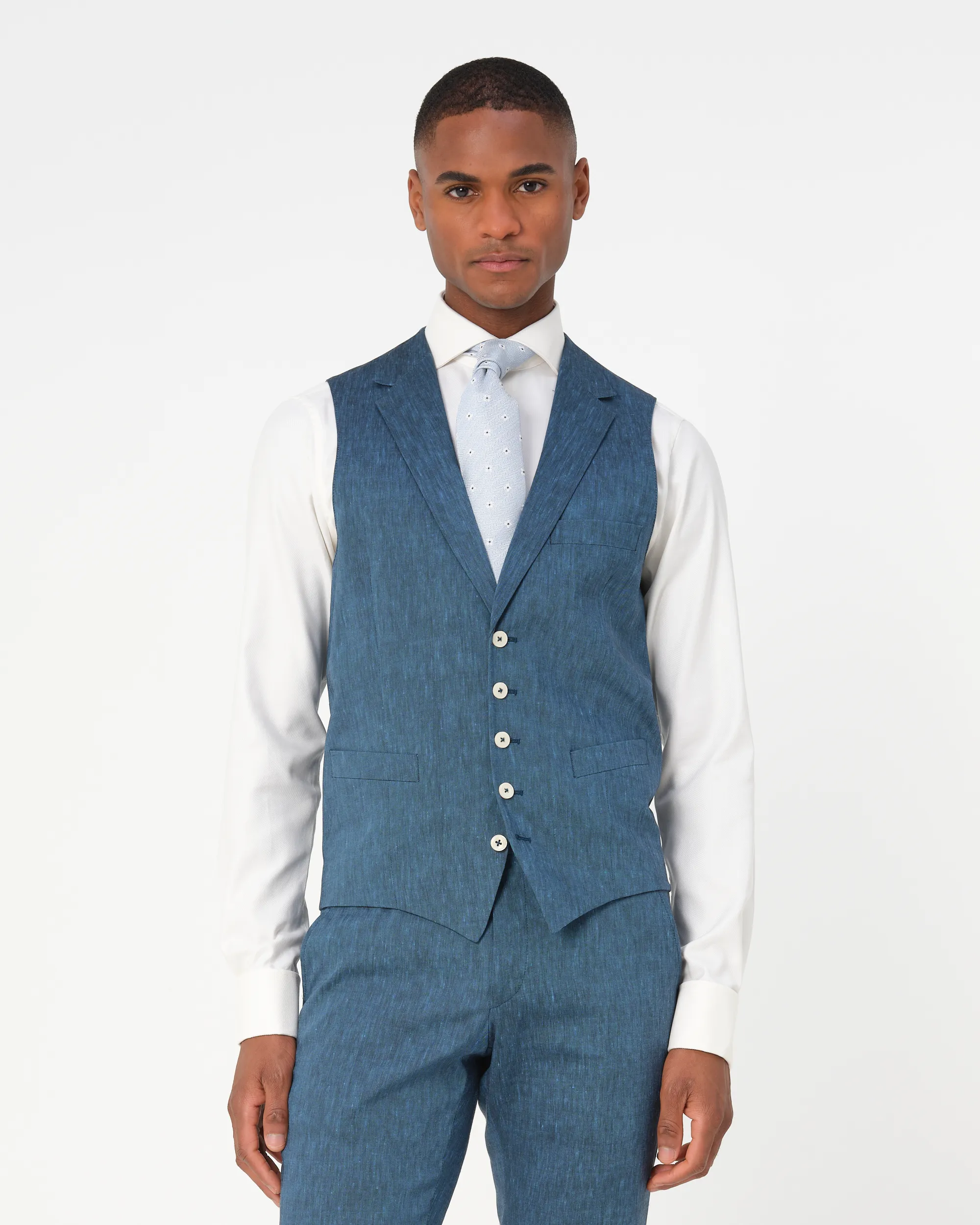 Dutch Dandies Driedelig Trouwpak Aqua uni 073183-001-46