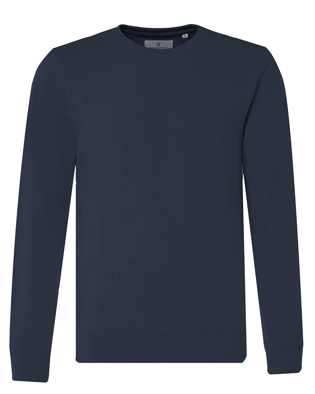 The BLUEPRINT Premium Sweater Donkerblauw uni 073702-001-L