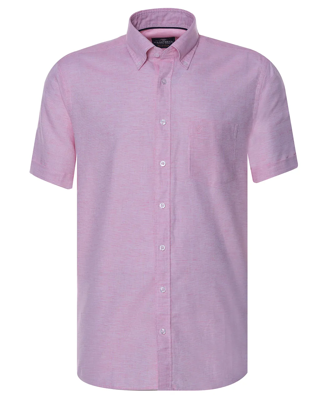 Campbell Casual Overhemd KM Roze uni 073946-005-L