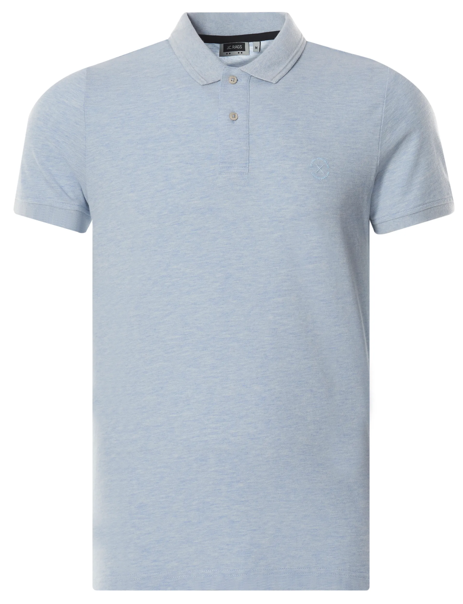 J.C. RAGS Carter Polo KM Lichtblauw uni 073954-003-L